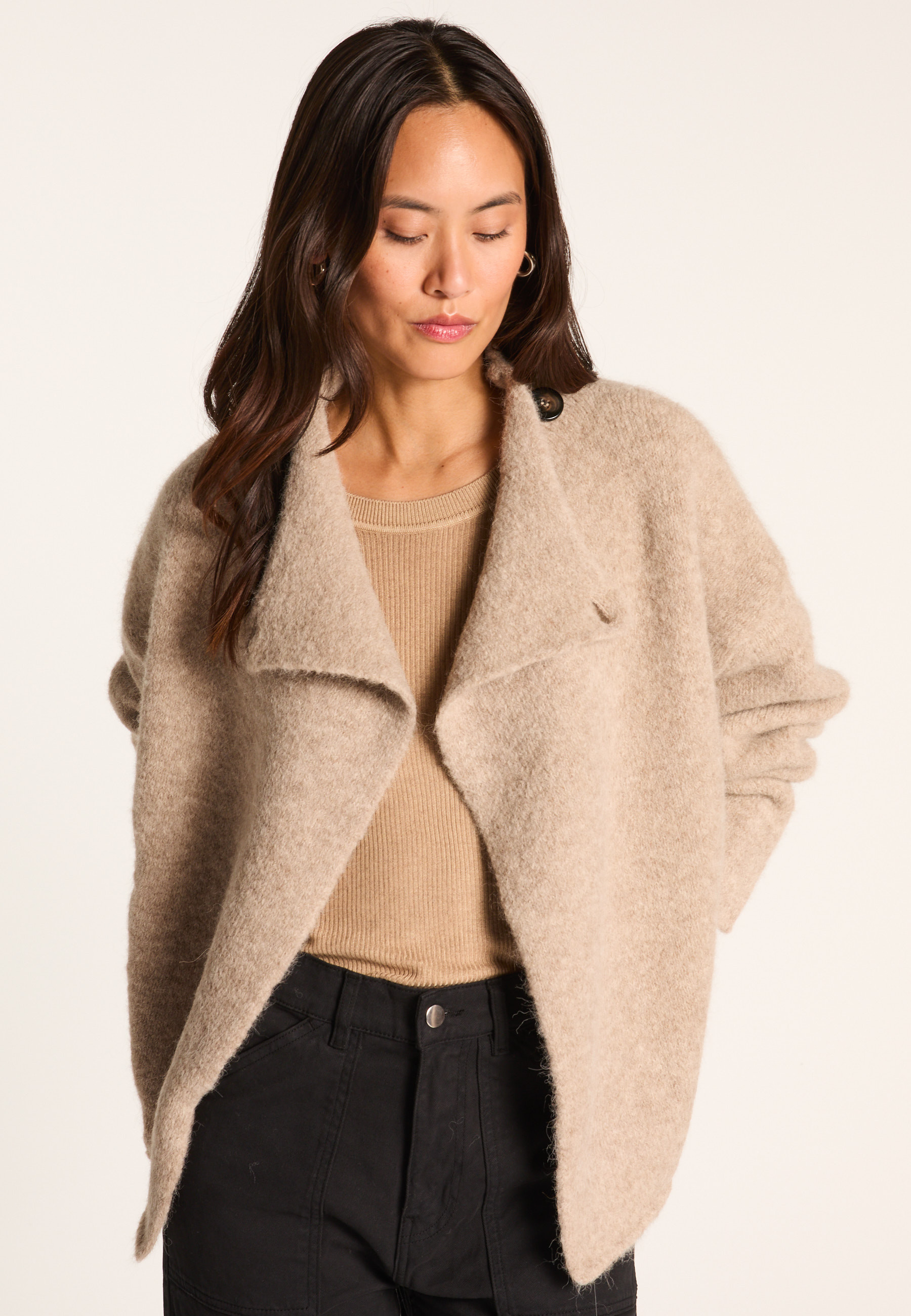 Alpaca coat MAISON MONTAGUT Beige