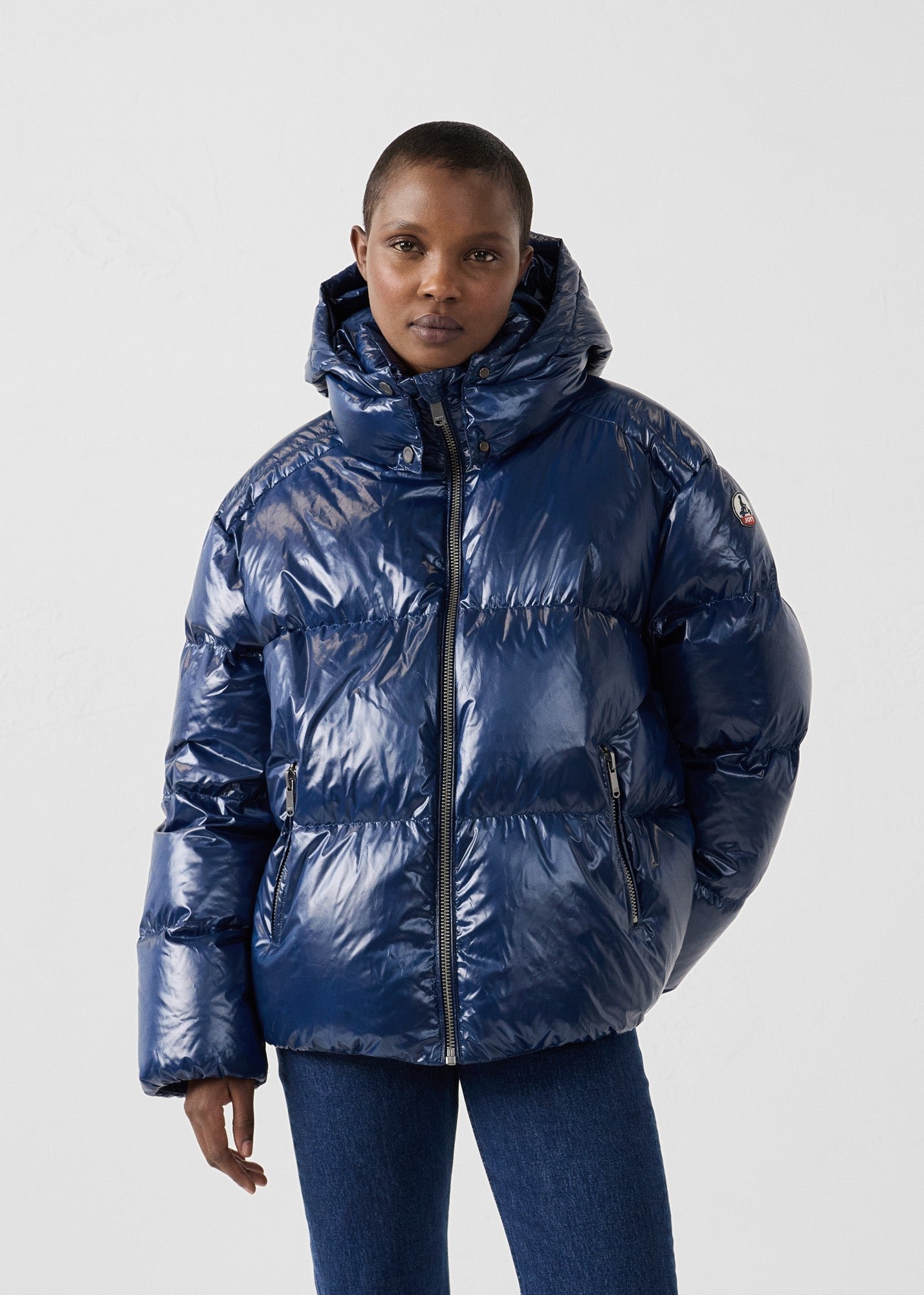 Shiny extreme cold puffer jacket JOTT Blue