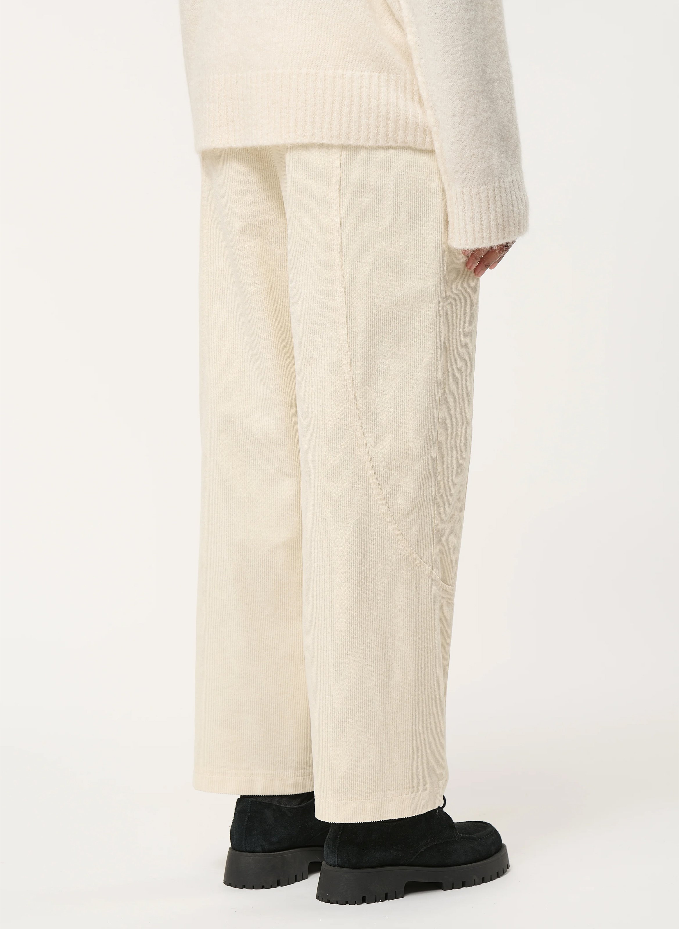 Pantalon droit en coton mélangé HUMILITY Blanc