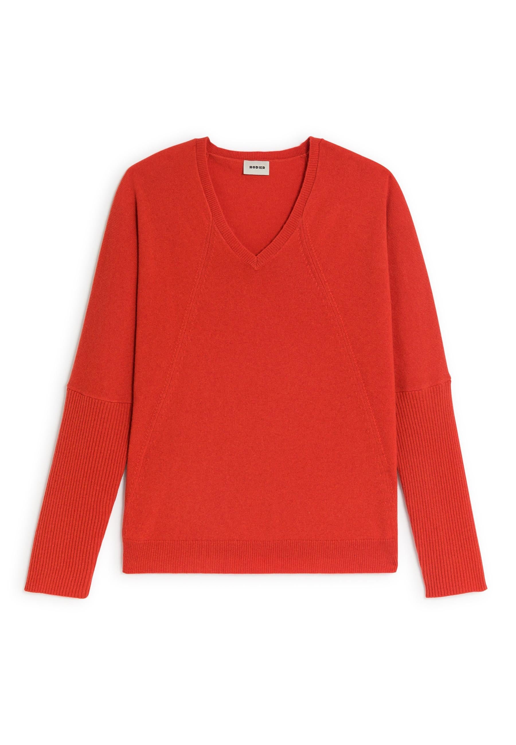 Oversized cashmere sweater RODIER Orange
