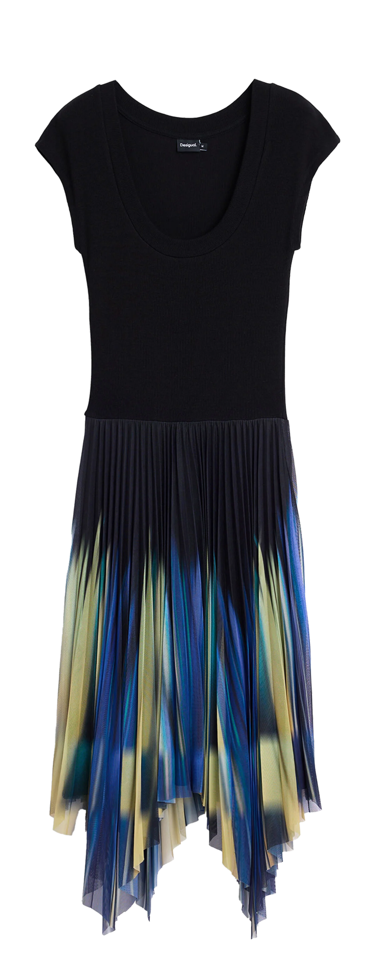 Robe midi col rond DESIGUAL Rouge