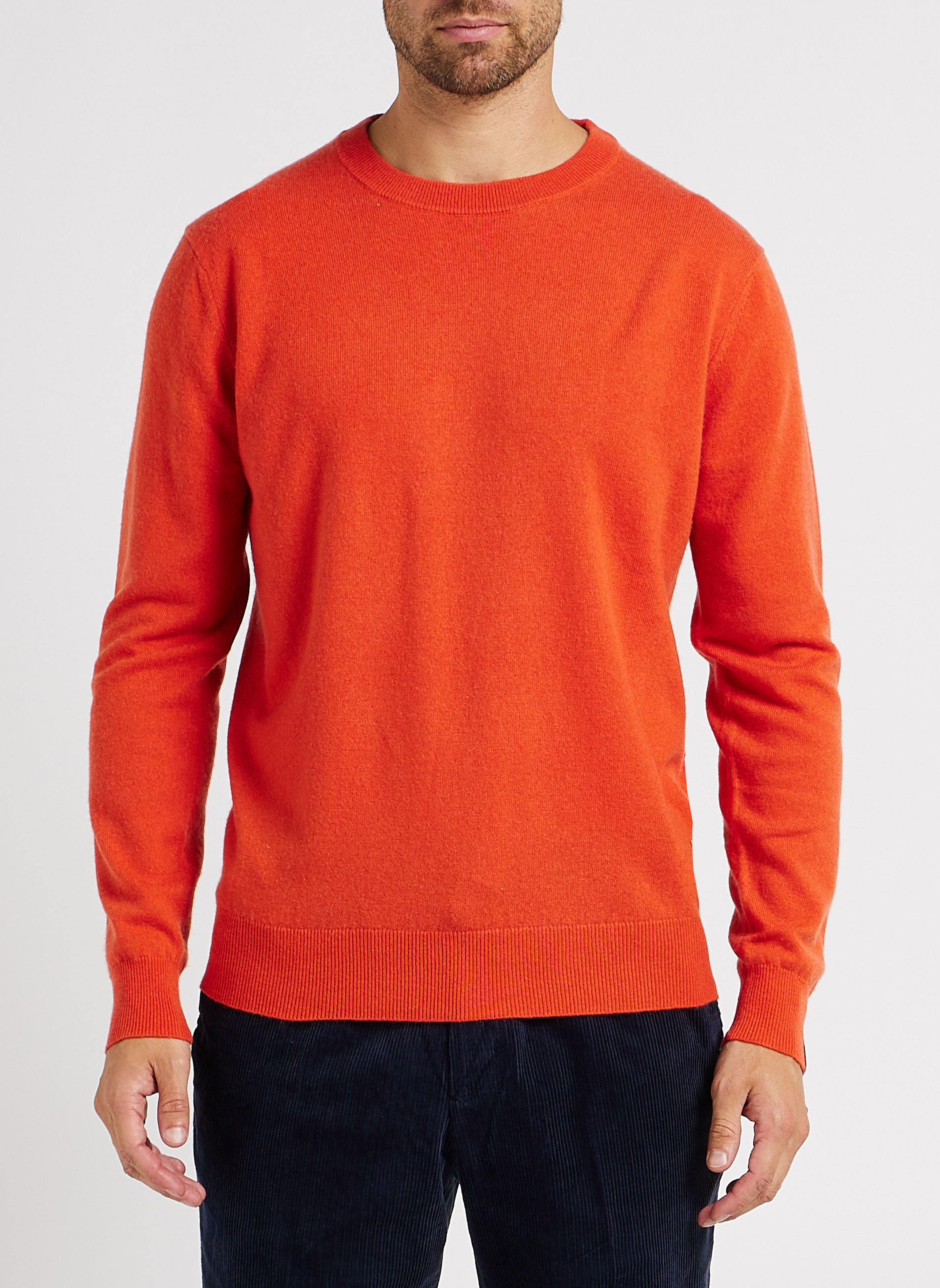 Pull col rond en laine et en cachemire mélangés SCOTCH AND SODA Orange