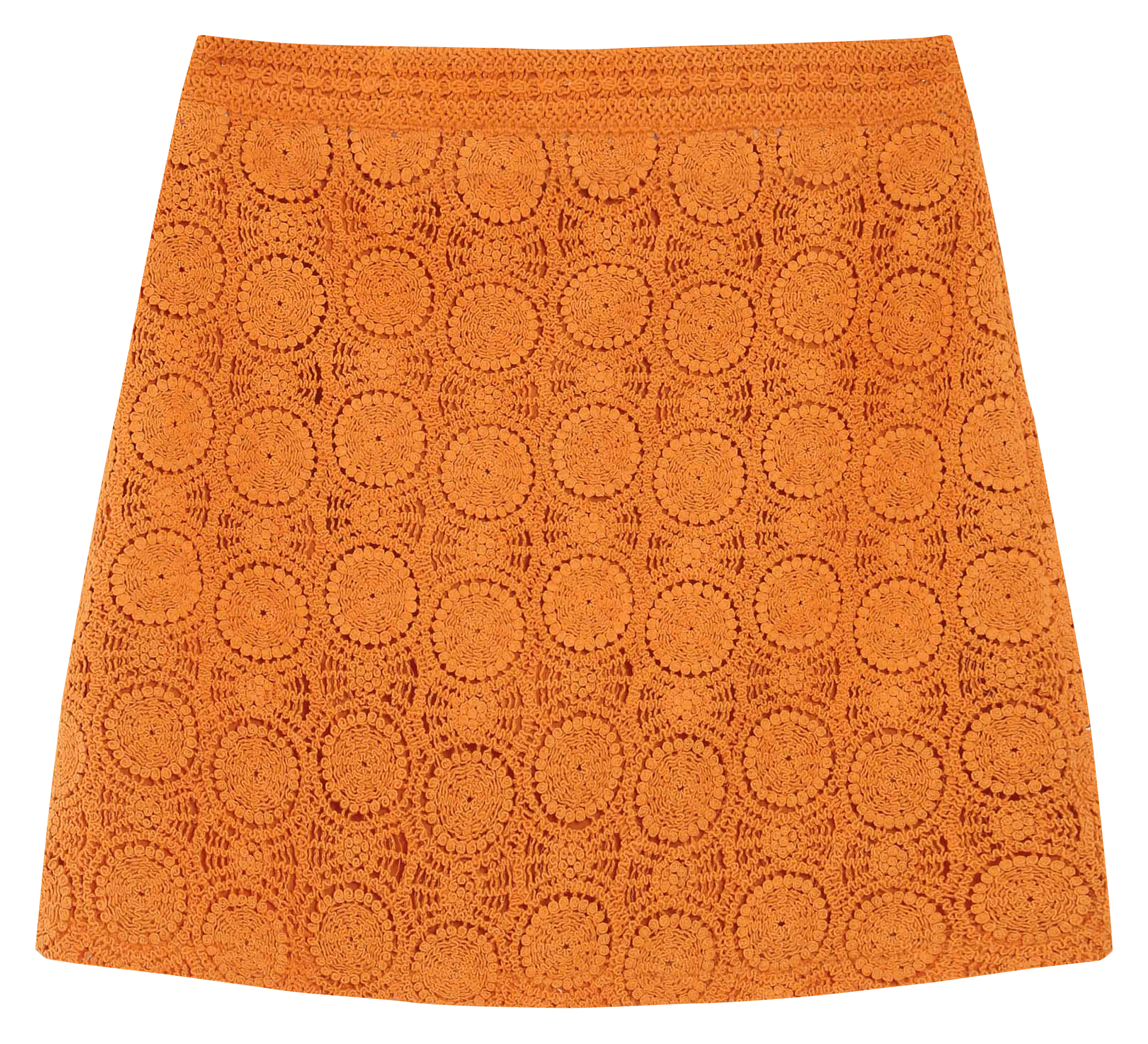 Short straight crocheted skirt GRACE ET MILA Golden