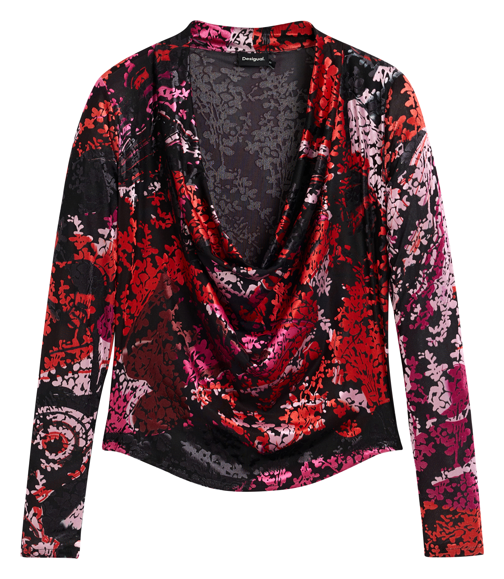 <p>Printed halterneck bikini top</p> DESIGUAL Black