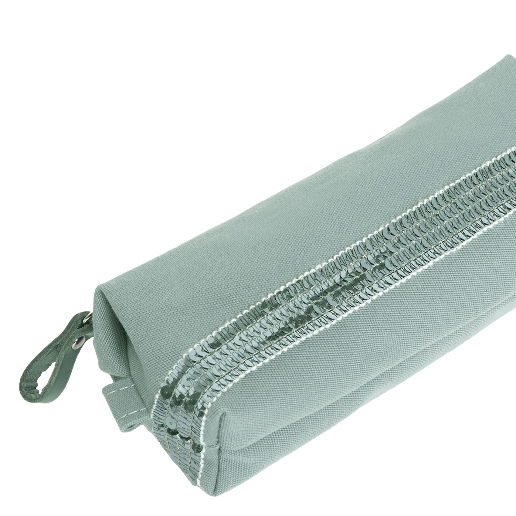 Mäppchen mit Paillettenband Grun