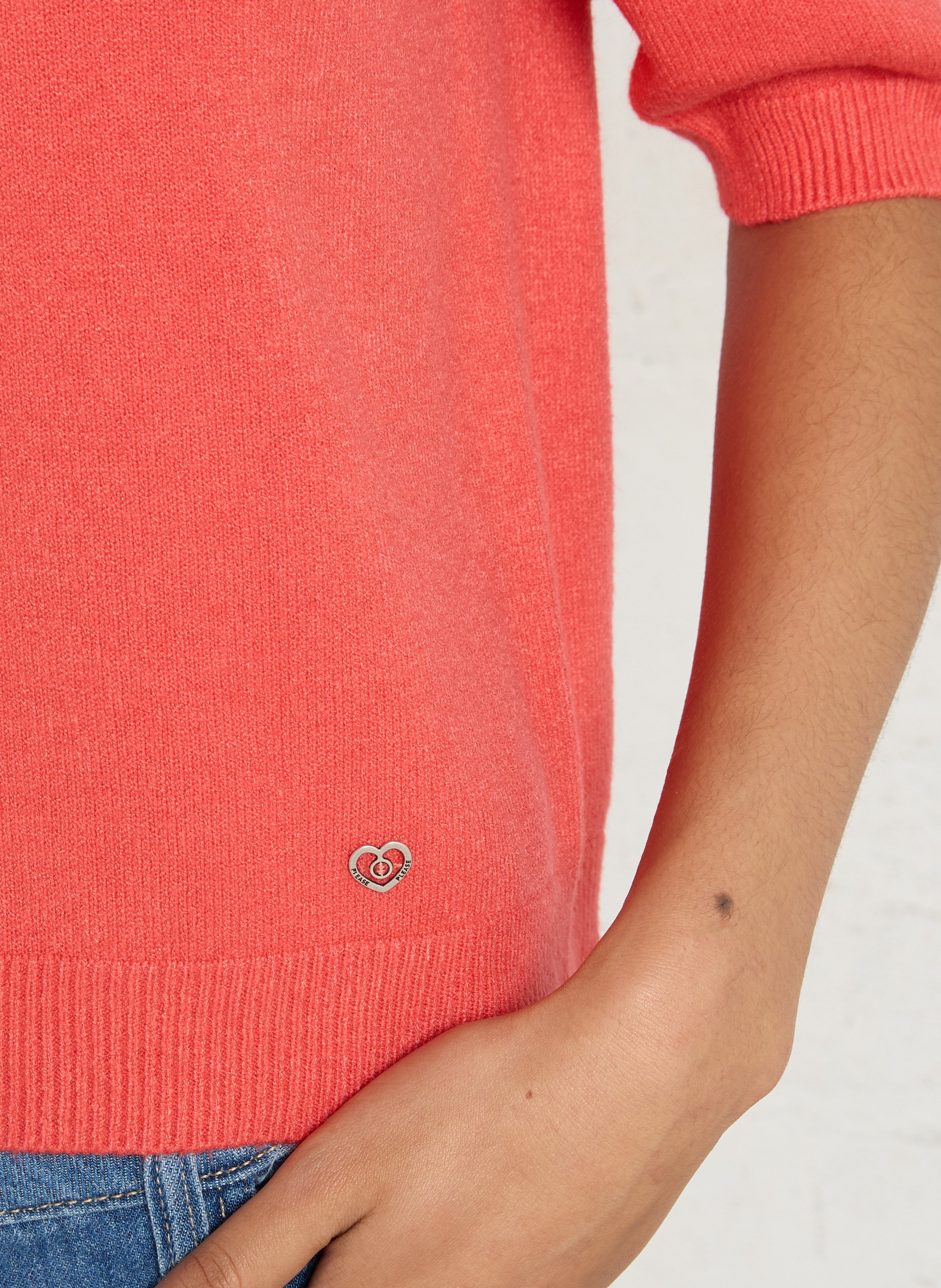 Oversized sweater PLEASE Orange