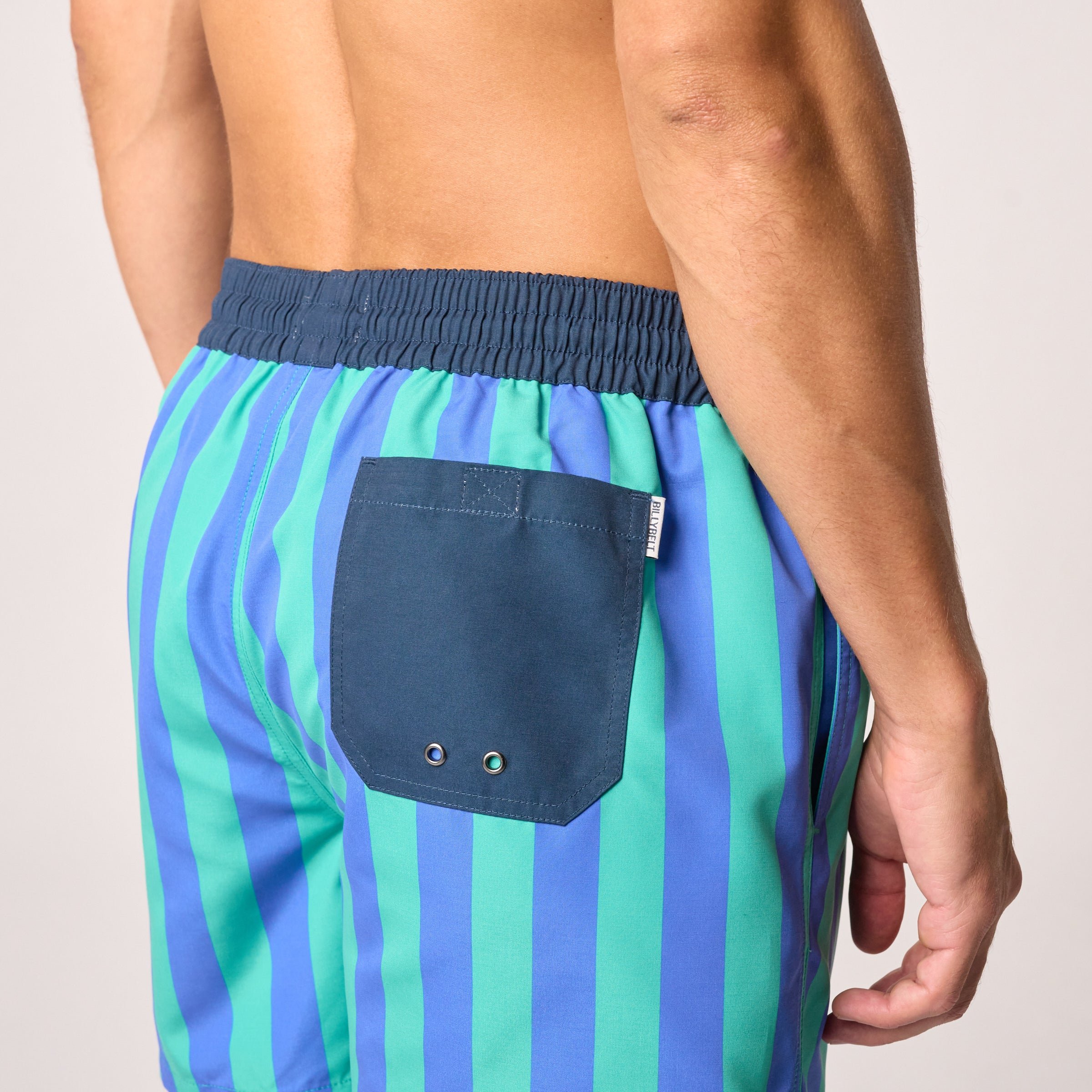 Recycled polyester swim shorts BILLYBELT Blue