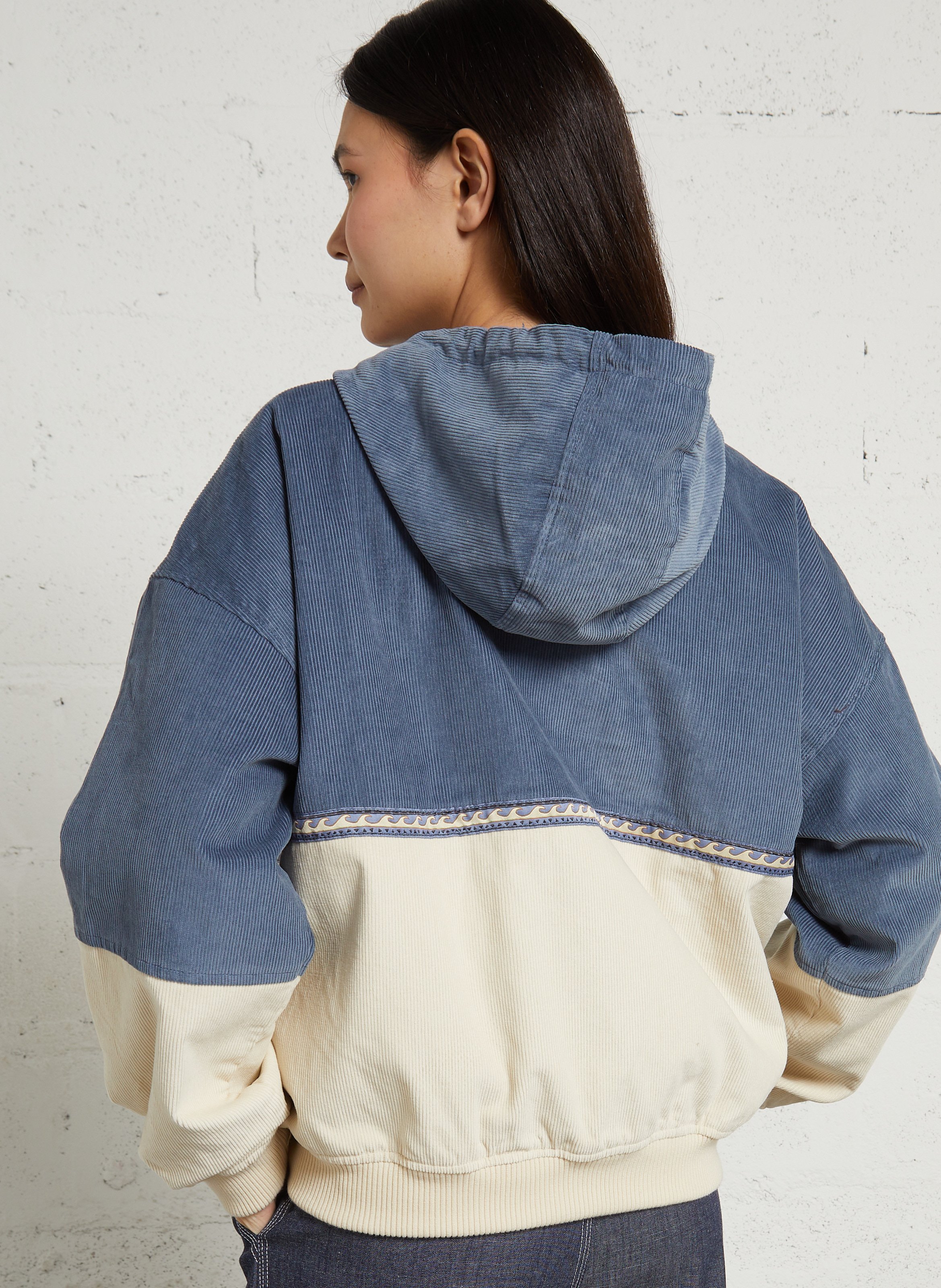 Oversize Rollkragenpullover aus Baumwolle BILLABONG Mehrfarbig