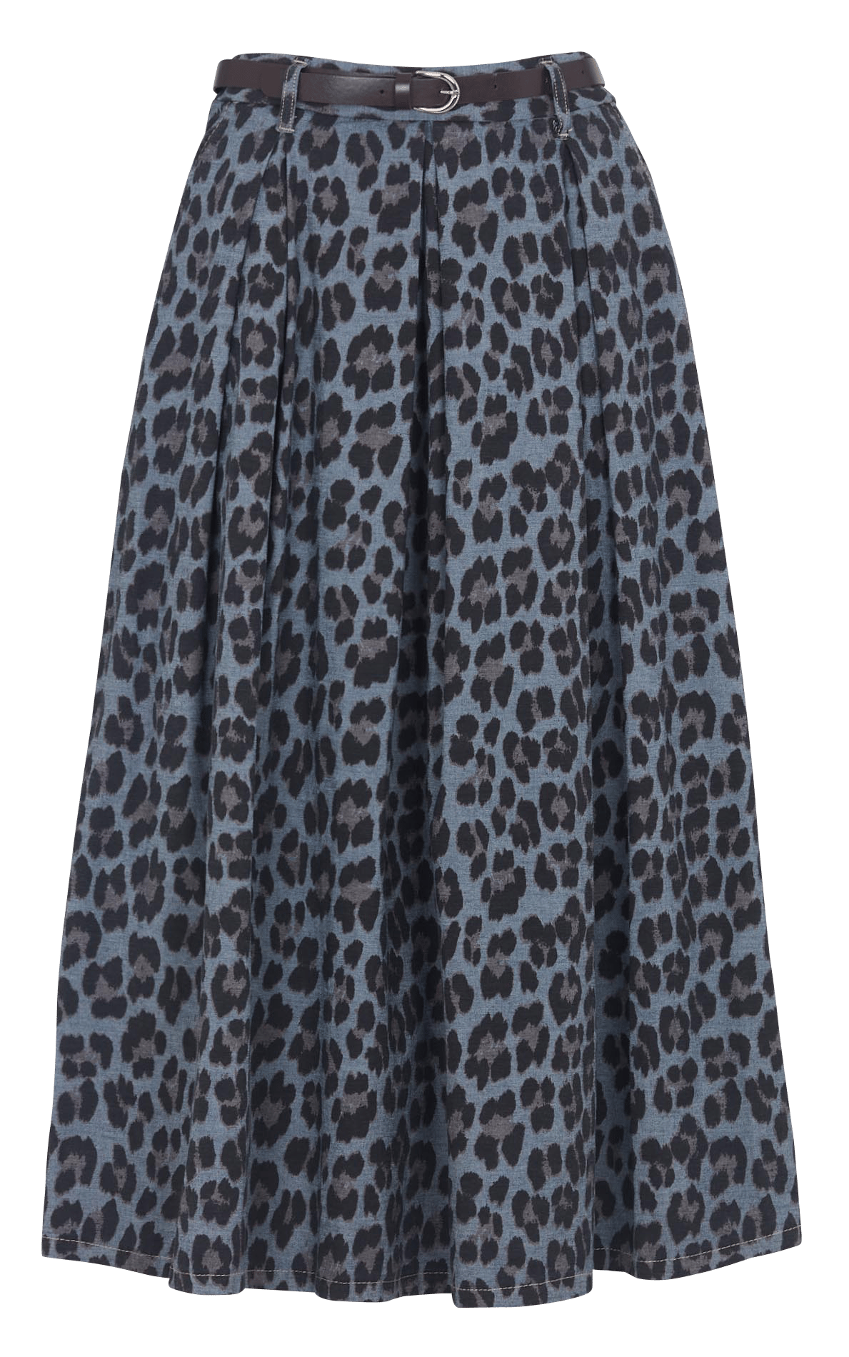 Halflange rok met luipaardprint PLEASE Veelkleurig