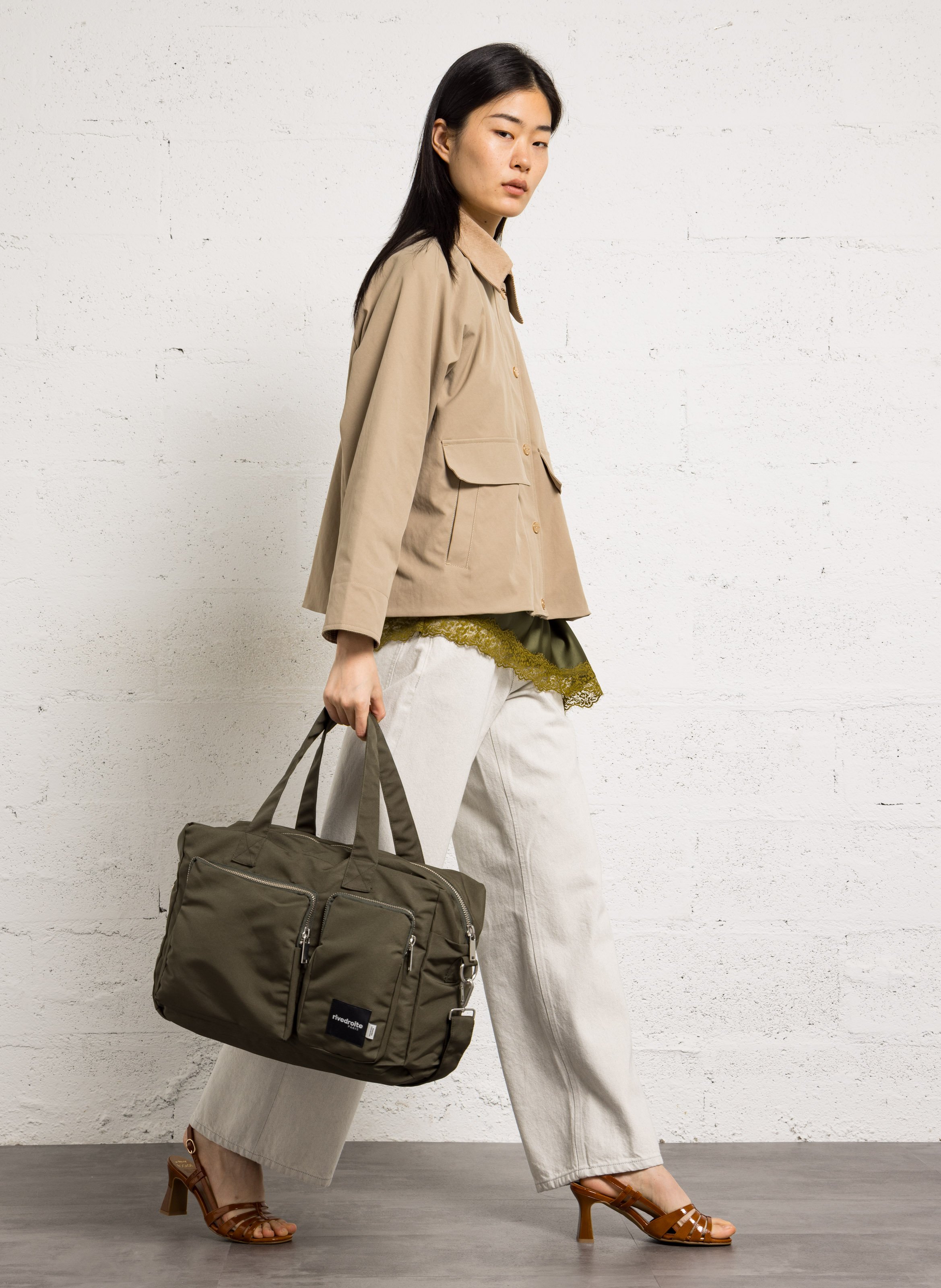 Weekendtas RIVEDROITE PARIS Kaki