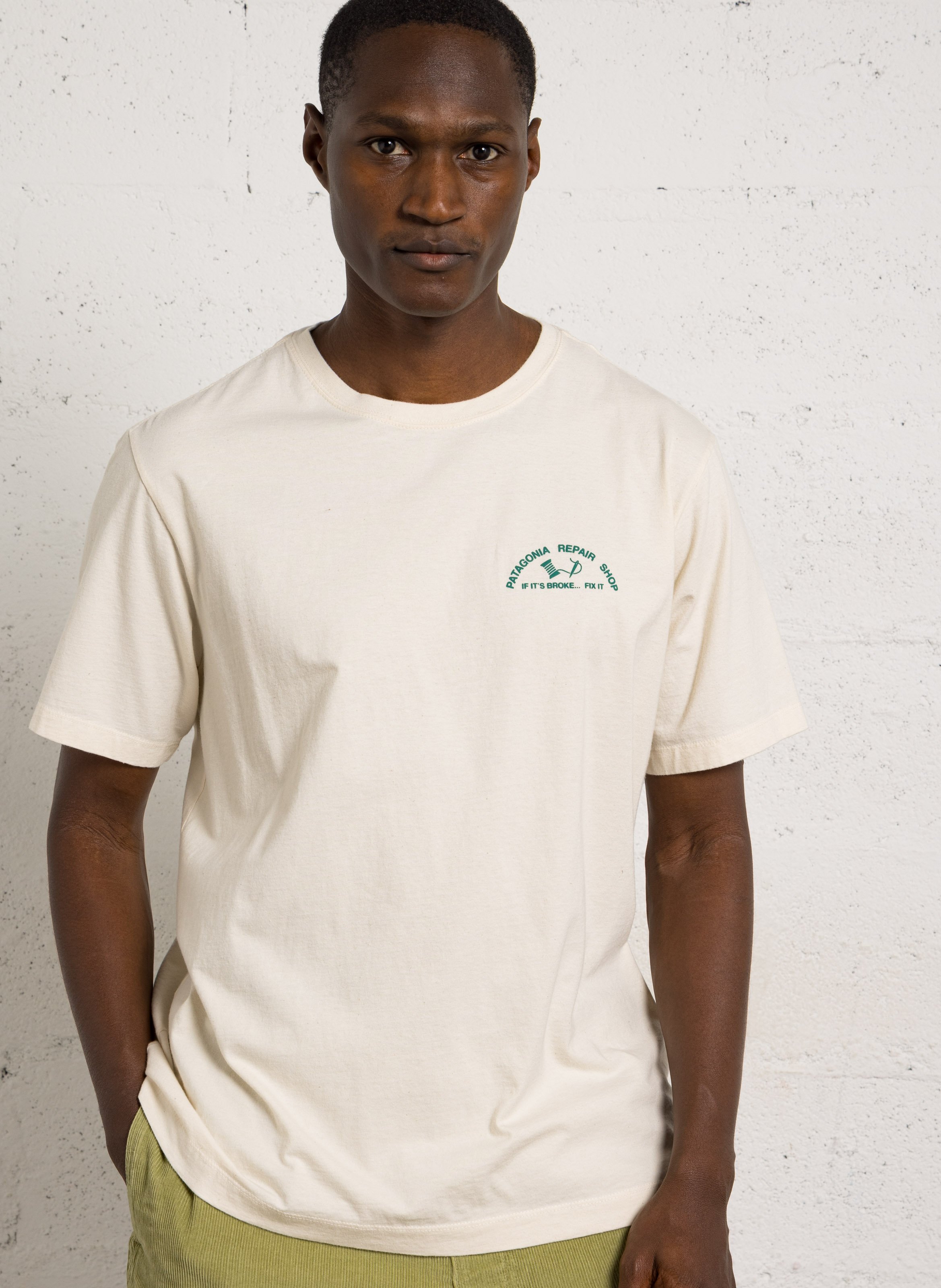 Rundhals-T-Shirt aus Bio-Baumwolle PATAGONIA Beige