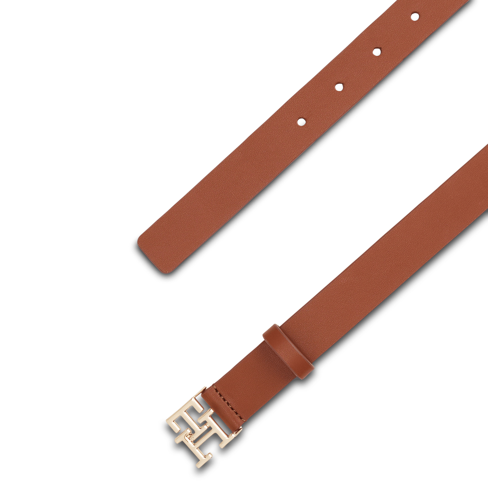 Leren ceintuur TOMMY HILFIGER Bruin