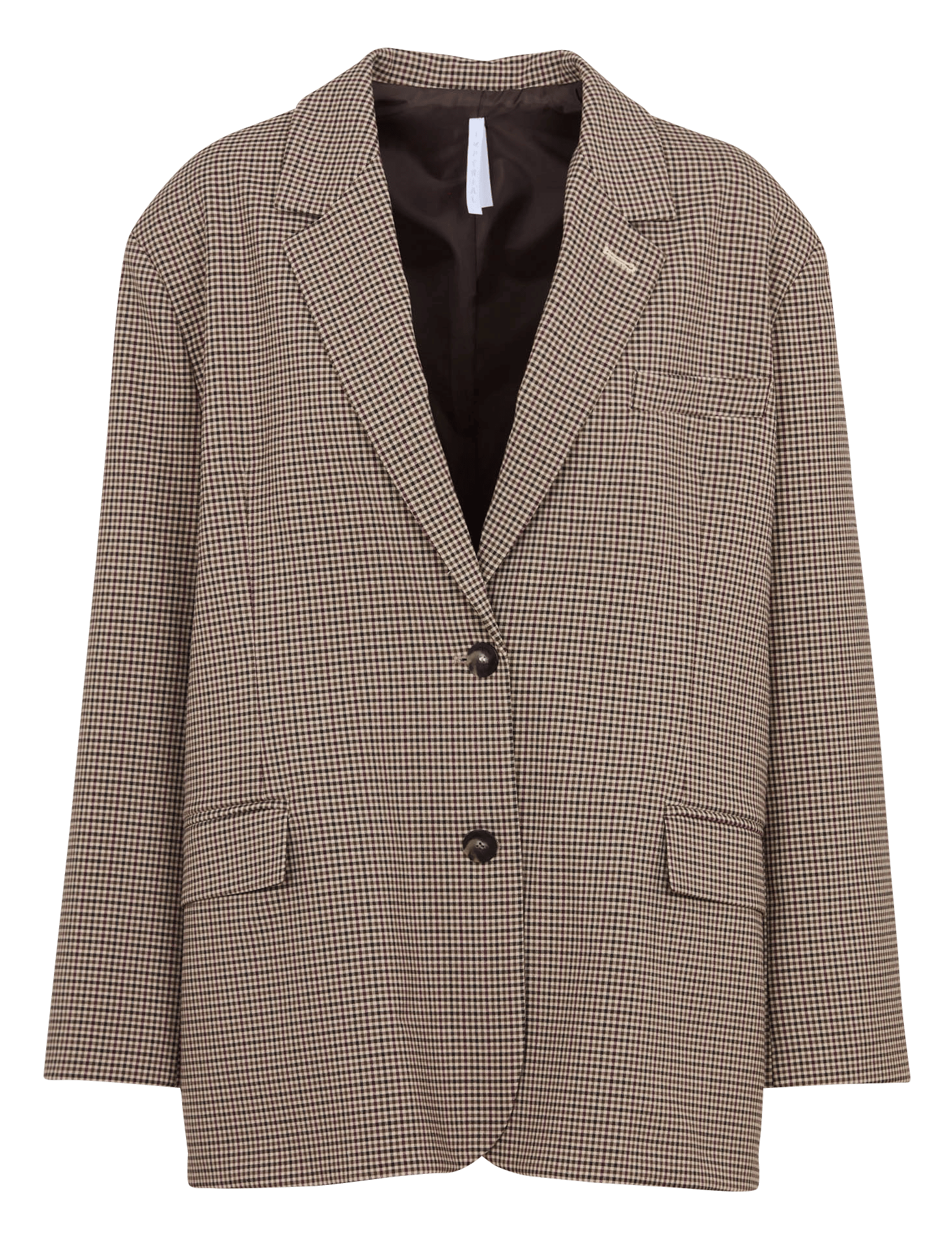 Oversize-Karomuster-Blazer IMPERIAL Beige