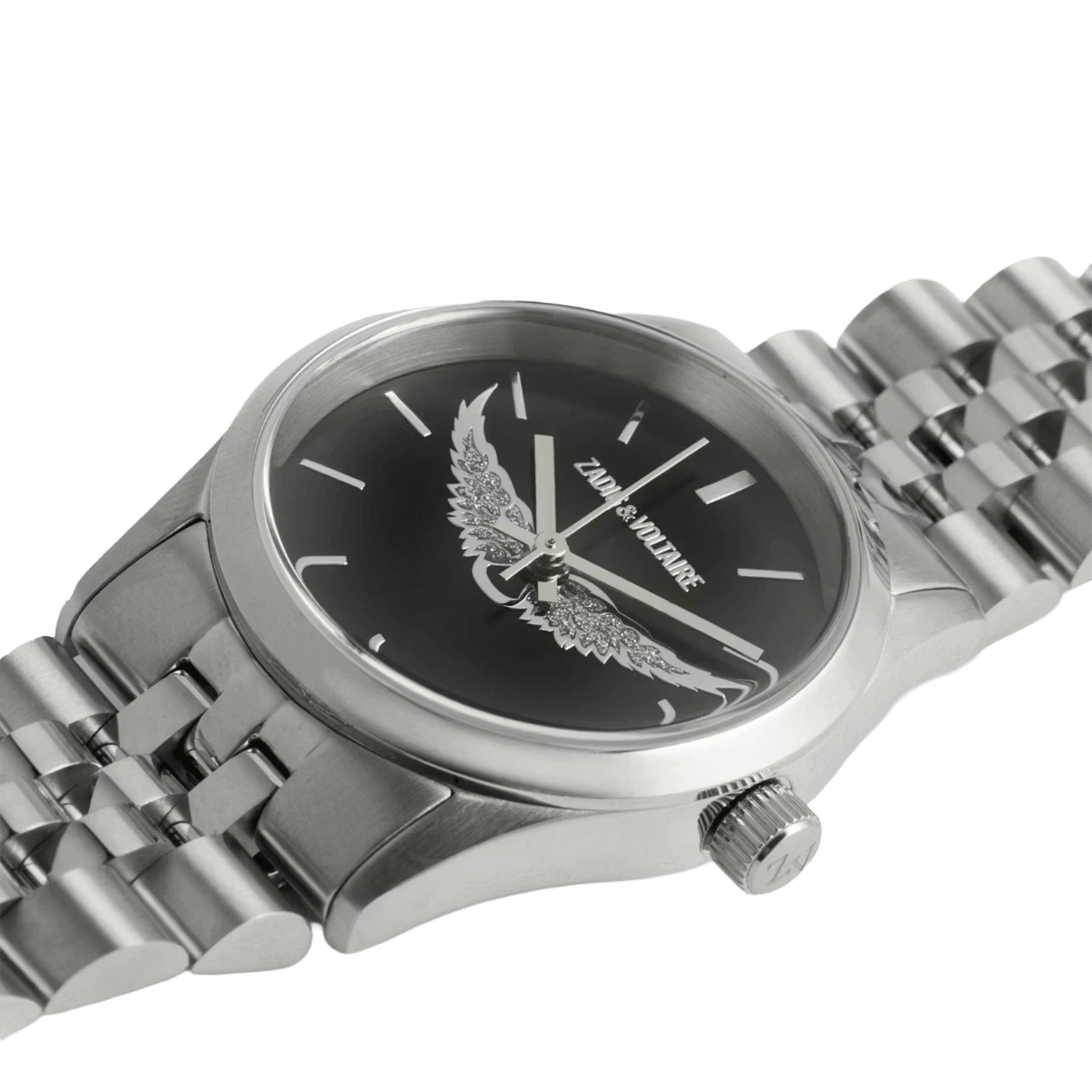 Montre en acier inoxydable ZADIG&VOLTAIRE Noir