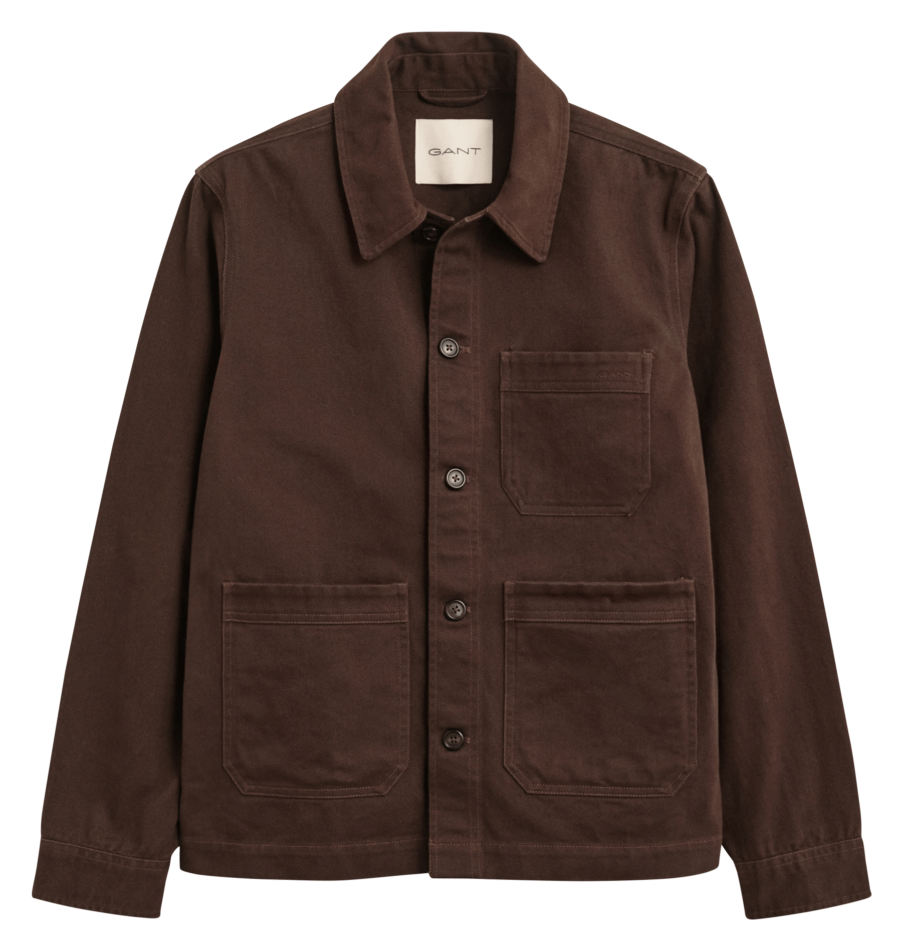 Gerade Baumwolljacke GANT Braun