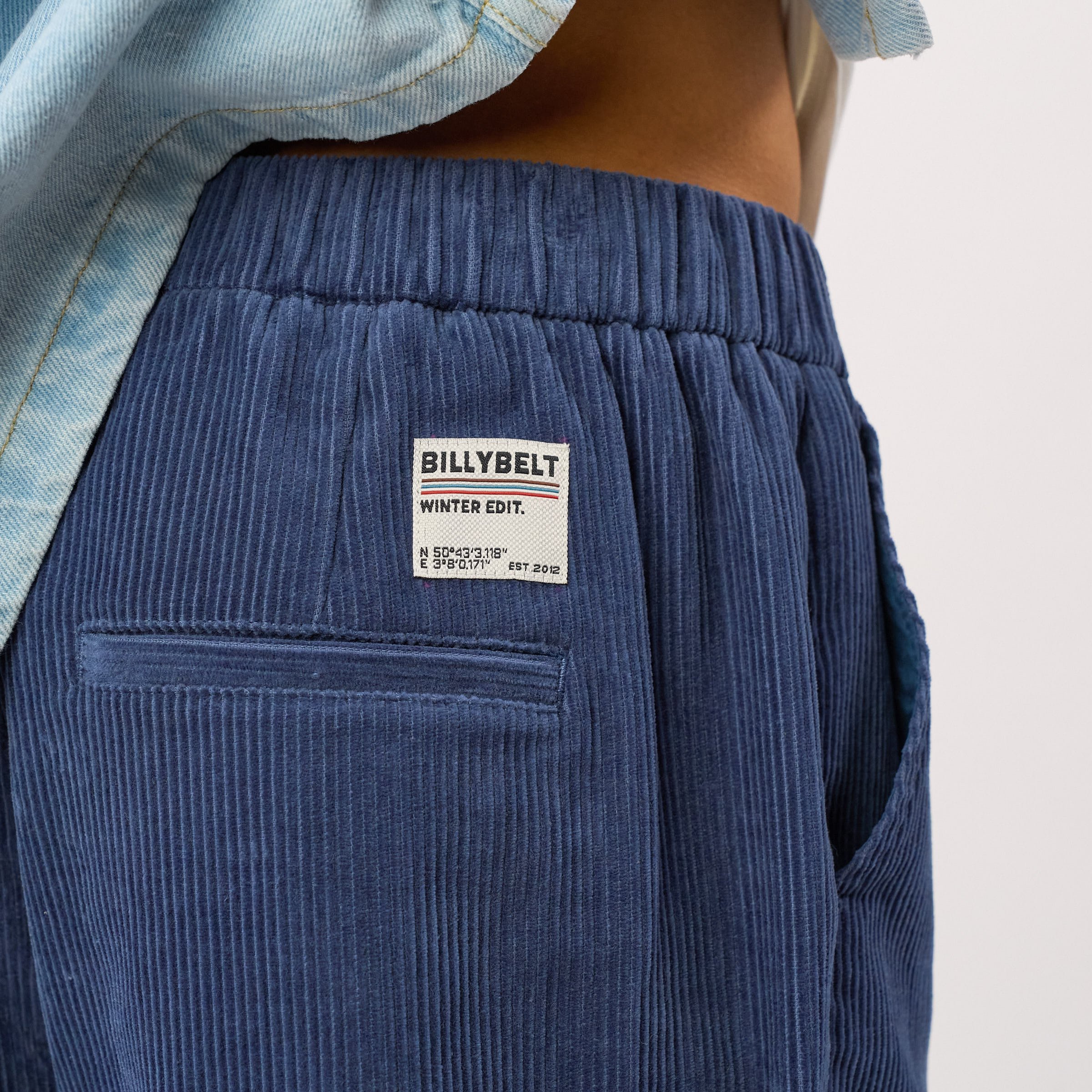Velvet trousers | Blue BILLYBELT Men