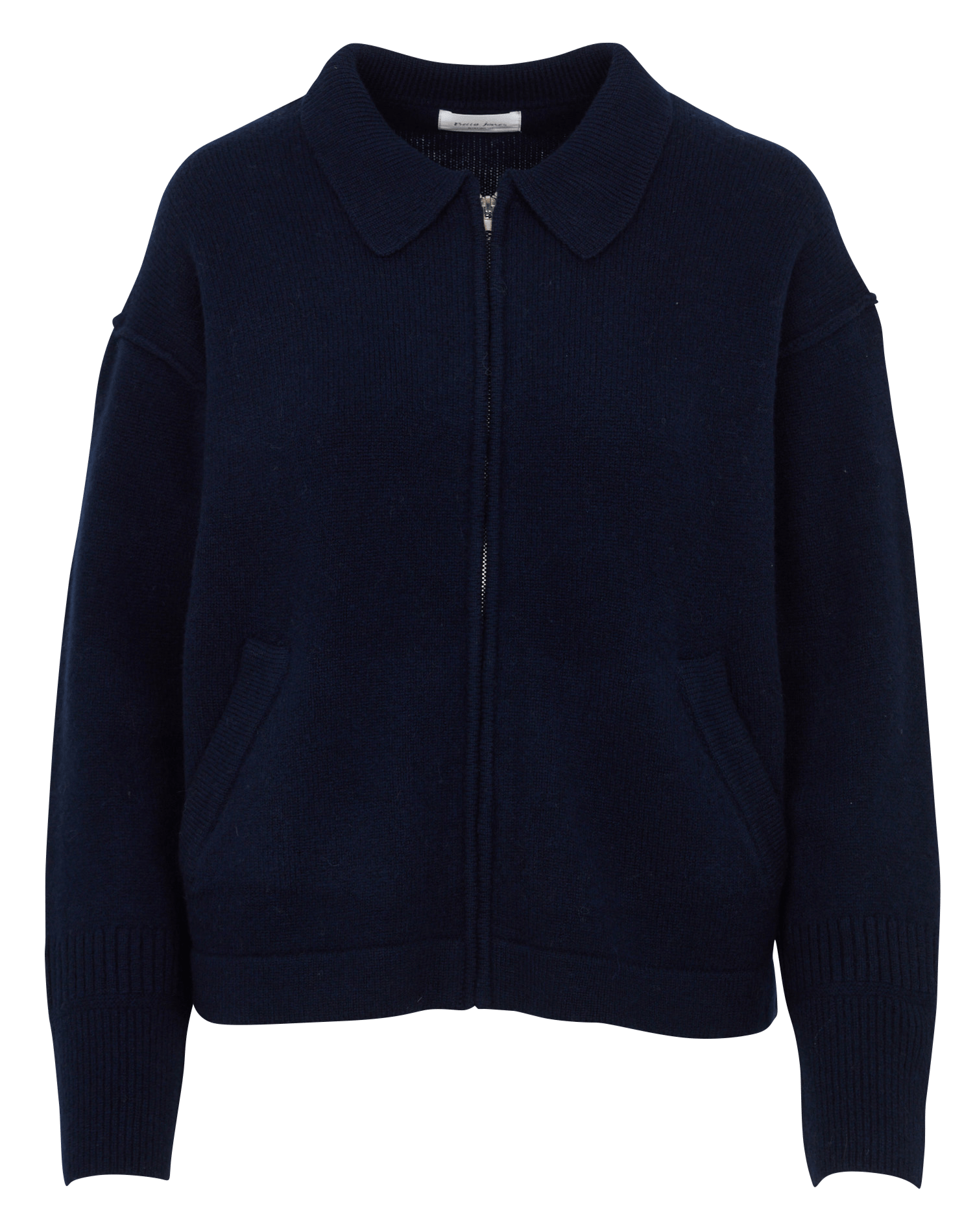 Gilet col classique en laine BELLA JONES Bleu
