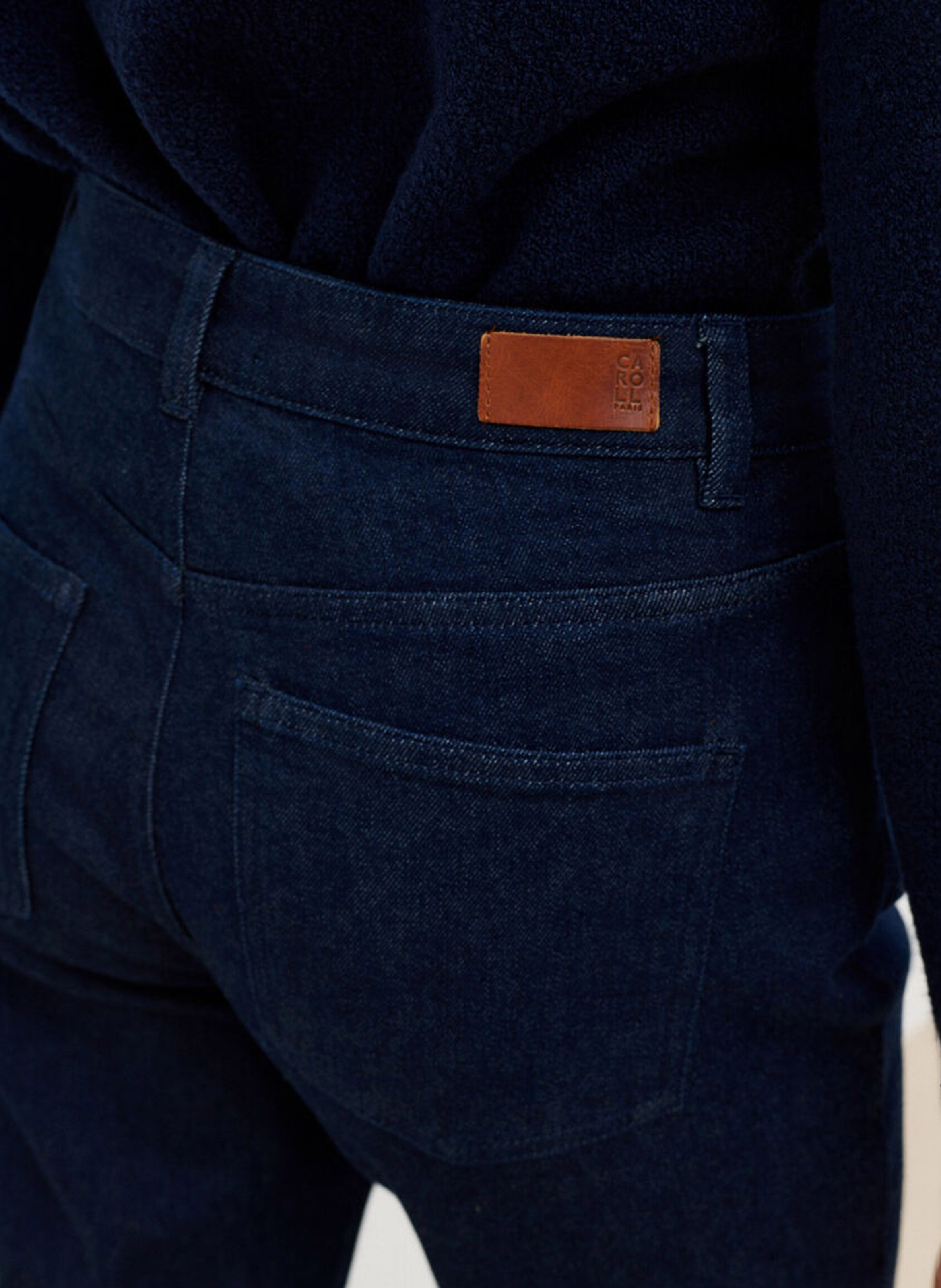 Schmale Jeans aus Baumwollmischung CAROLL Blau