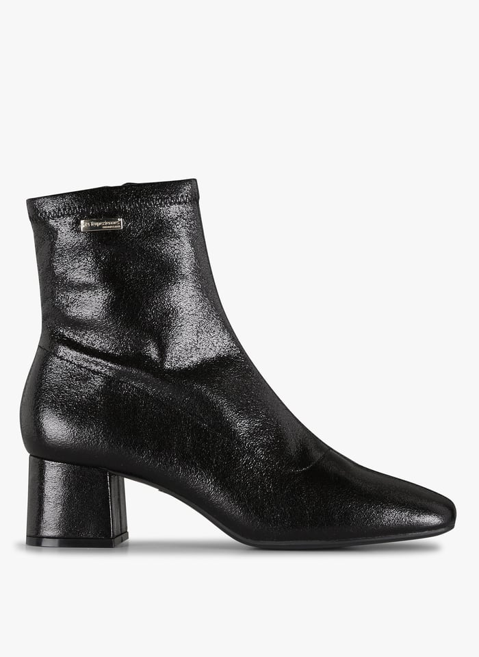 Bottines top métallisées femme