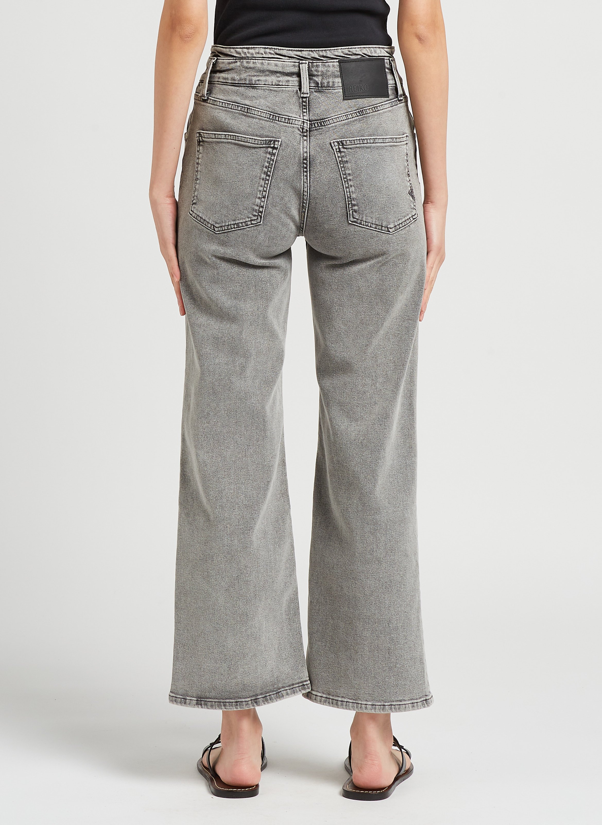 Wideleg Cottonblend Jeans Dnm G640 Reiko Women Place des Tendances