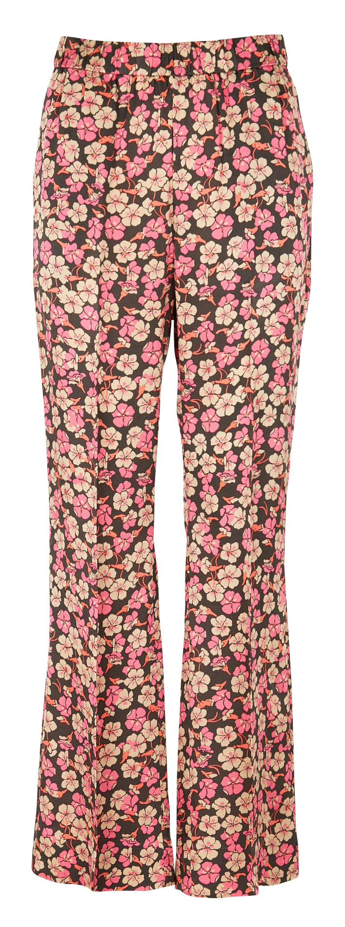 Weite Hose mit Blumenprint SECOND FEMALE Rosa