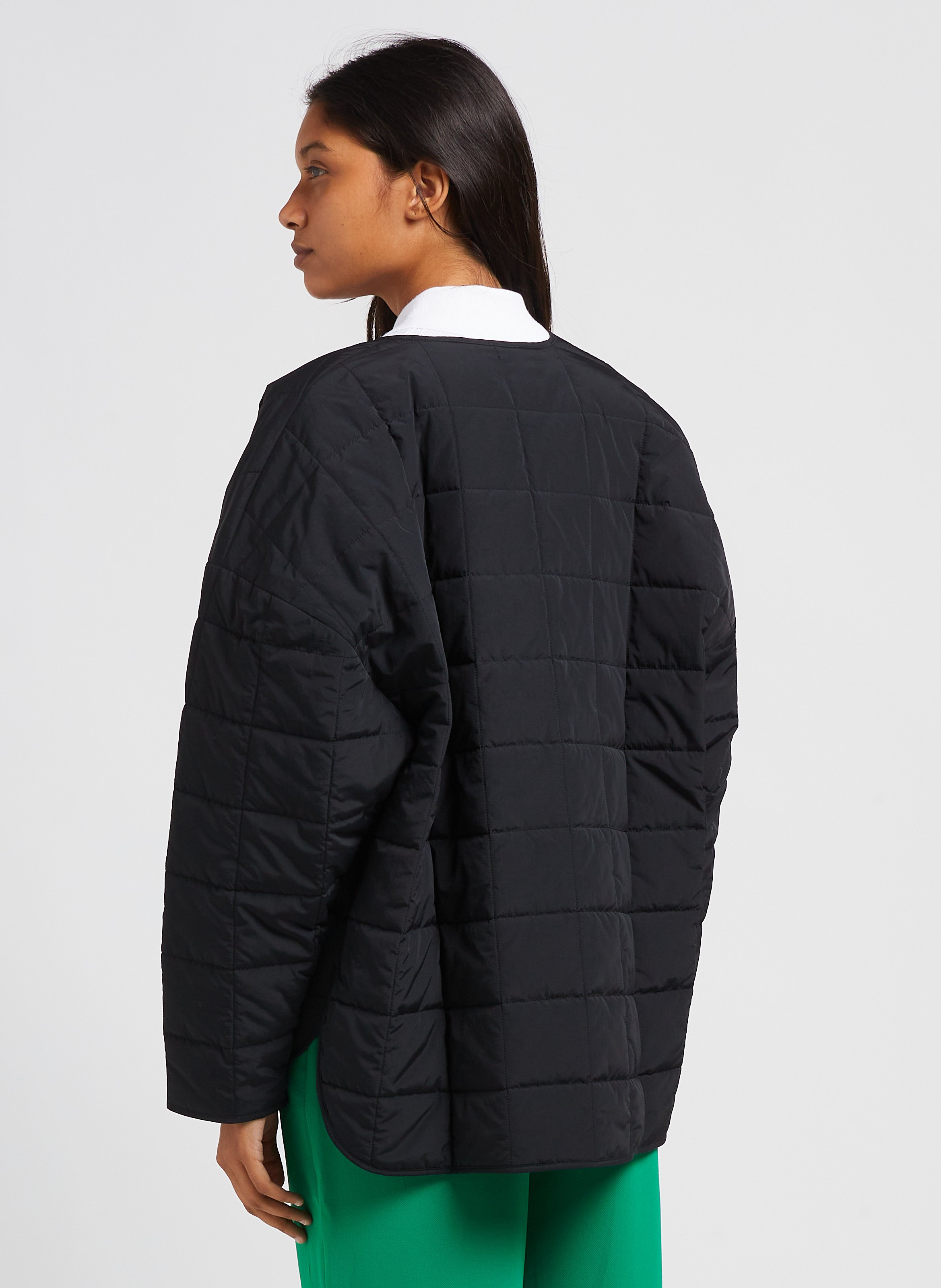 Oversized Quilted Jacket Black Closed Women Place des Tendances