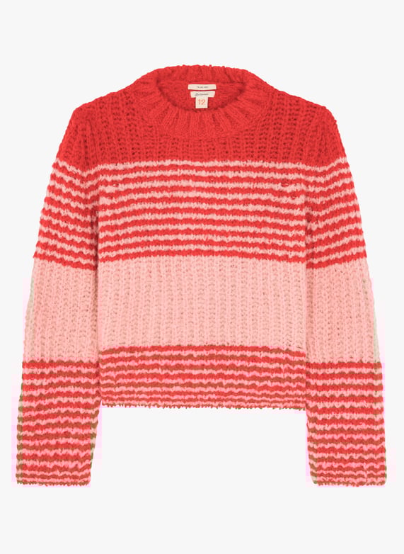 Gestreifter pullover mit rundhalsausschnitt Stripe b Bellerose