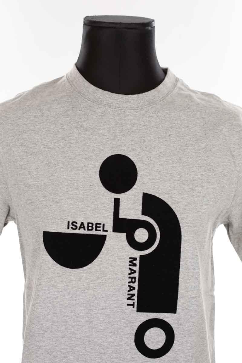 Cotton T-shirt ISABEL MARANT - Seconde Main Grey