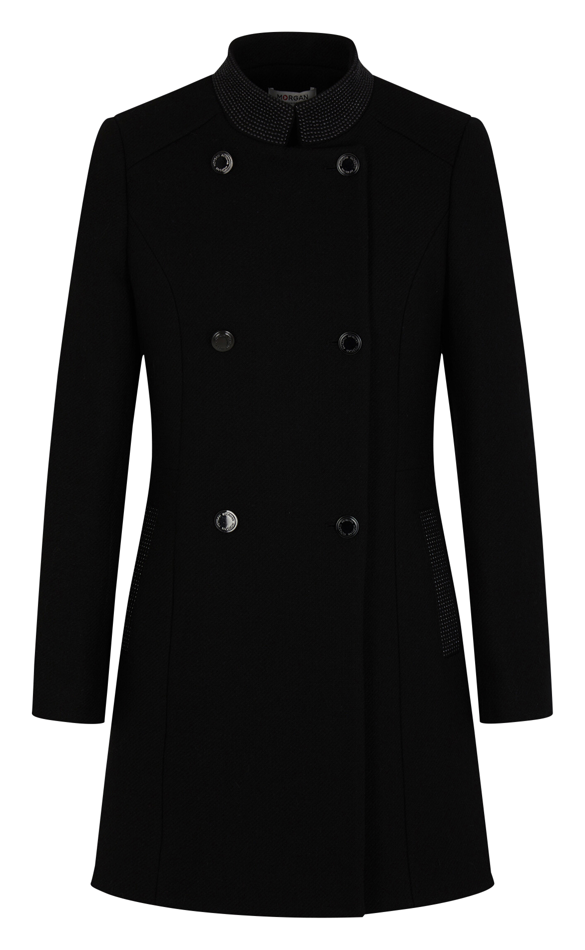 Lange jas MORGAN Zwart