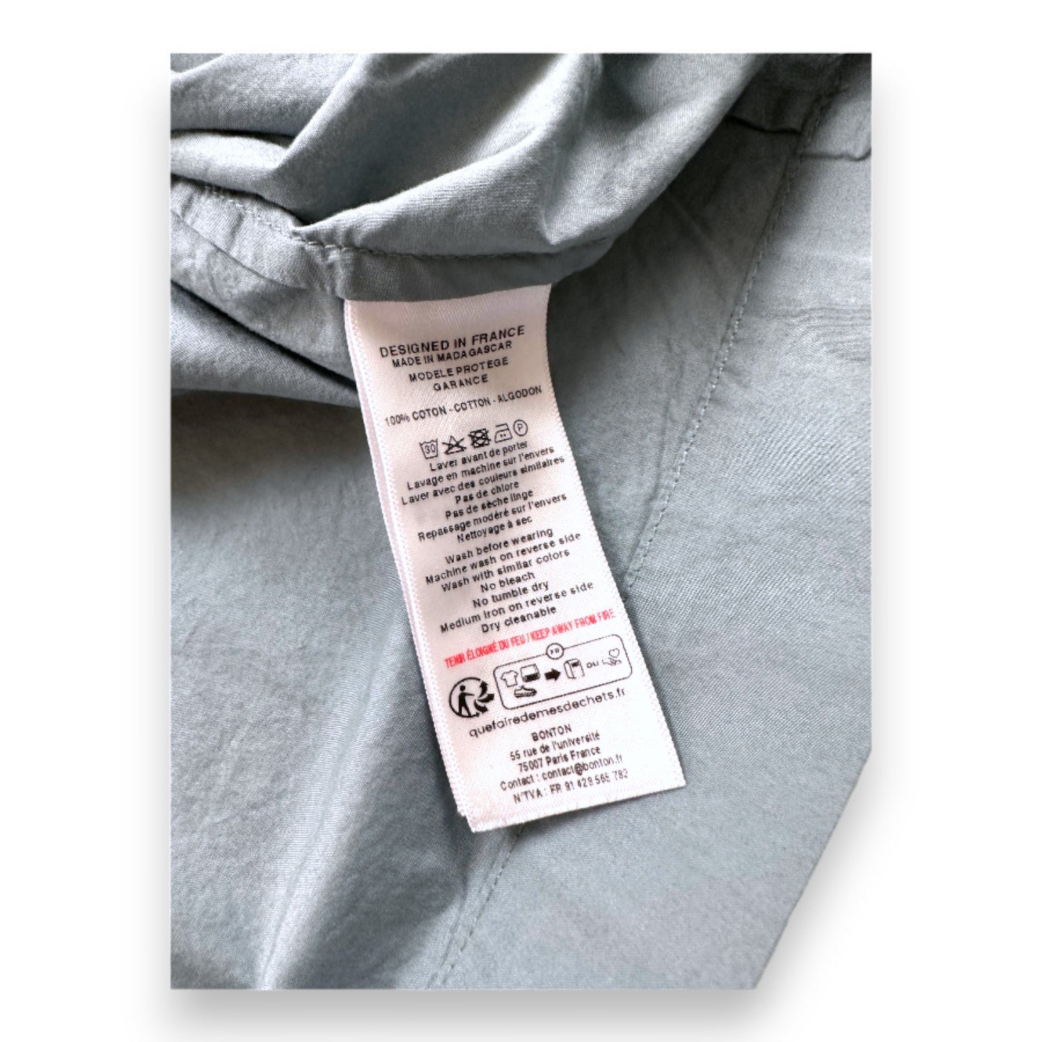 Blue children's dress - 4 years BONTON - Seconde Main Blue