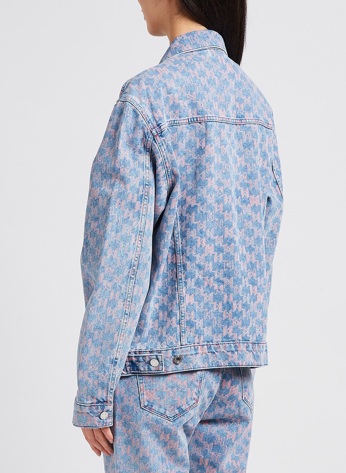 Printed denim jacket KARL LAGERFELD Faded jeans
