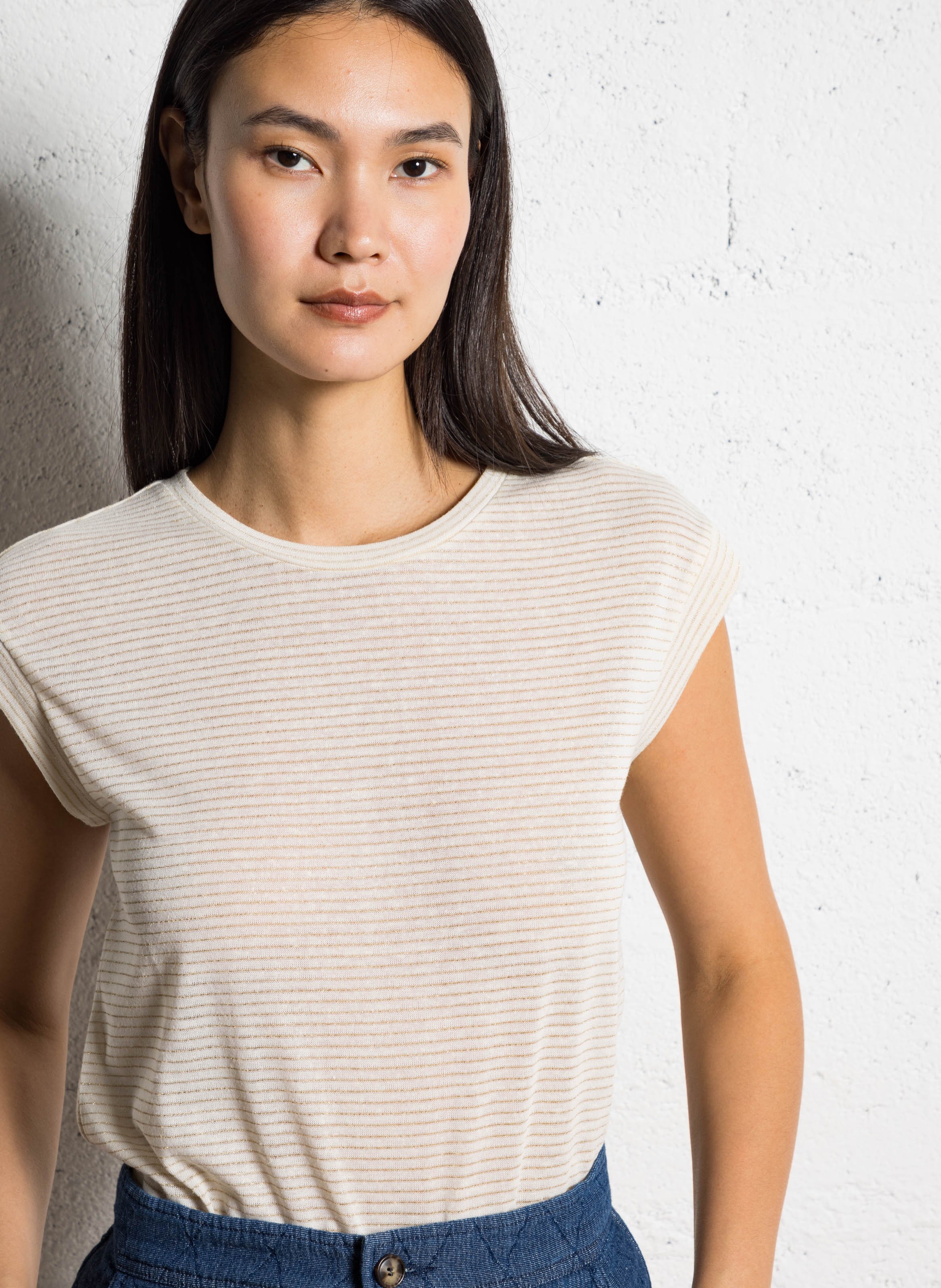 Tee-shirt droit à rayures VILA