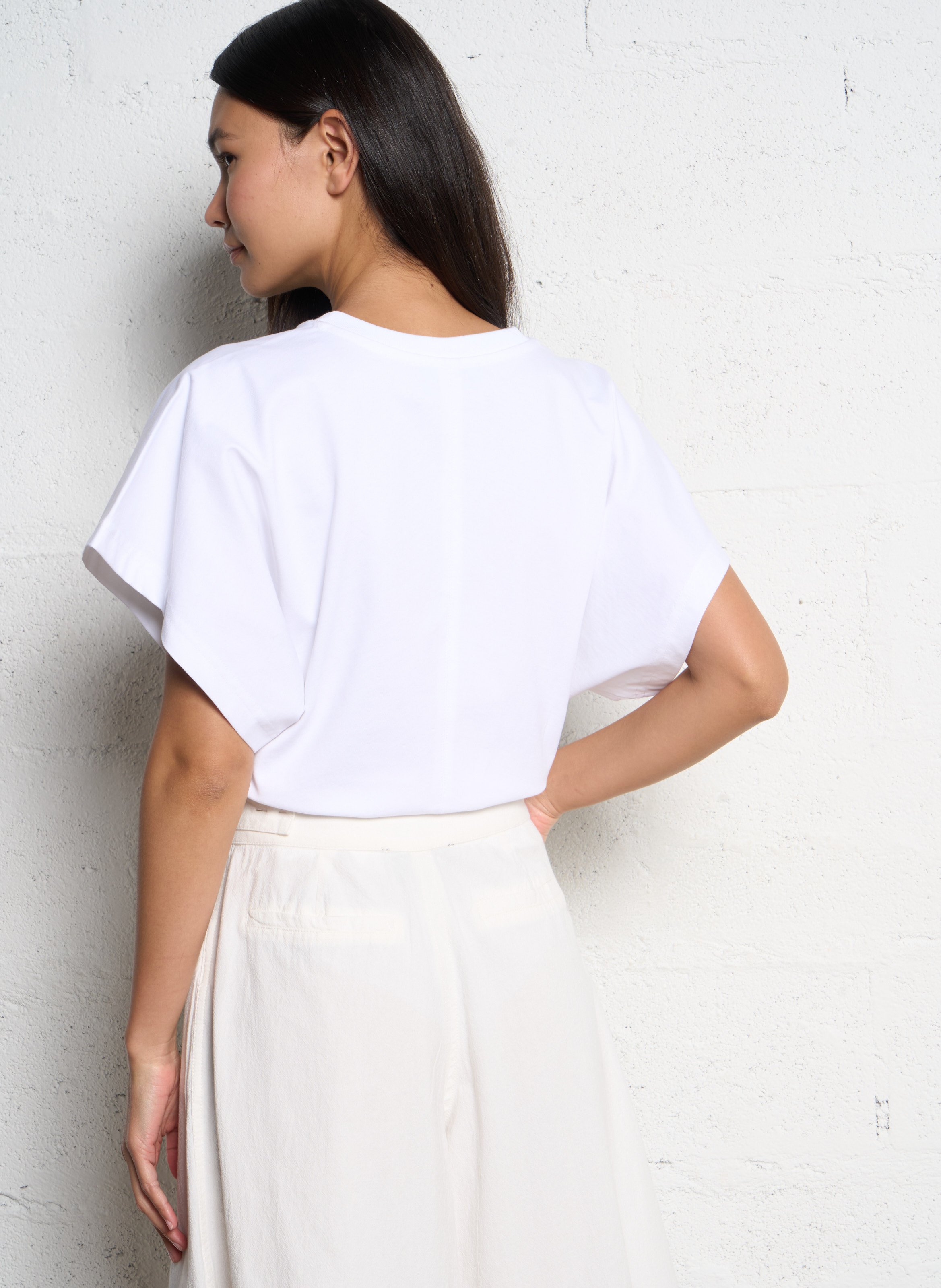 Oversized cotton T-shirt White