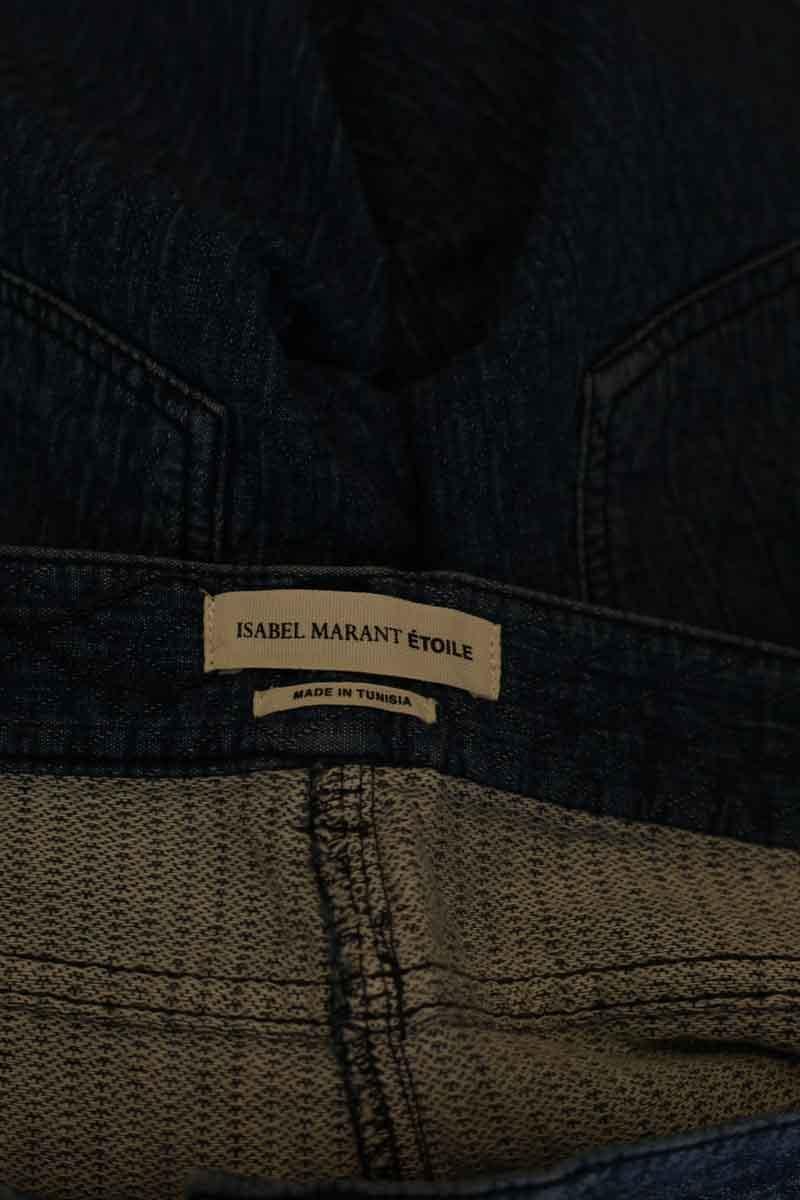 Slim cotton trousers ISABEL MARANT ÉTOILE - SECONDE MAIN Blue