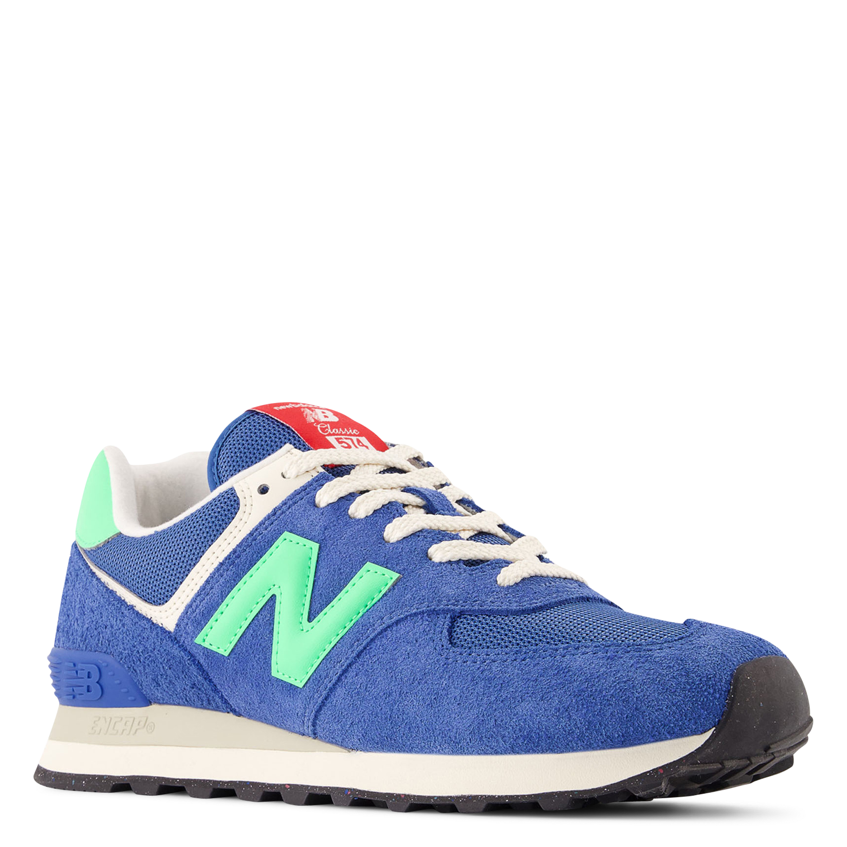 Low-top leather mix sneakers NEW BALANCE Khaki