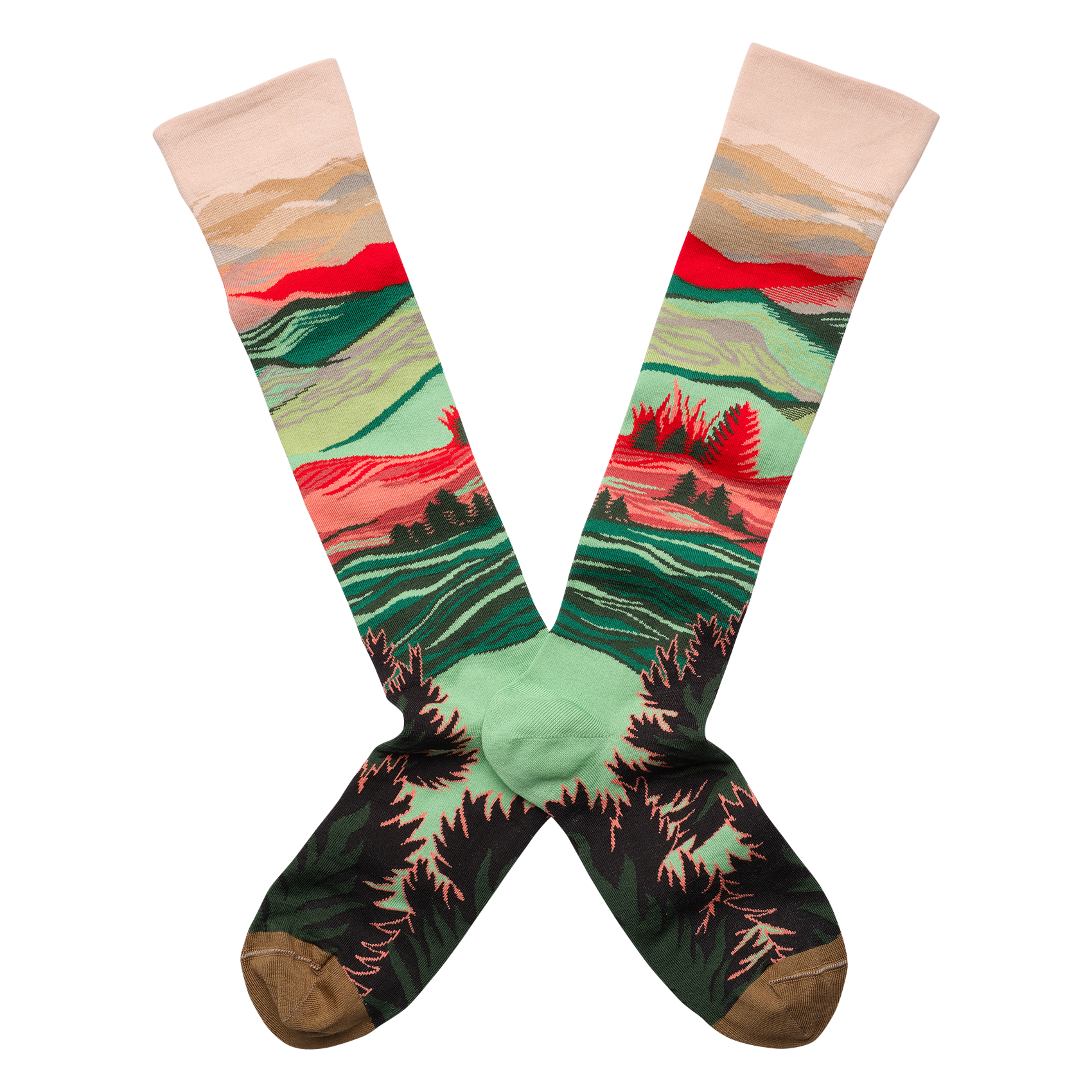 Chaussettes en coton mélangé imprimé BONNE MAISON Multicolore