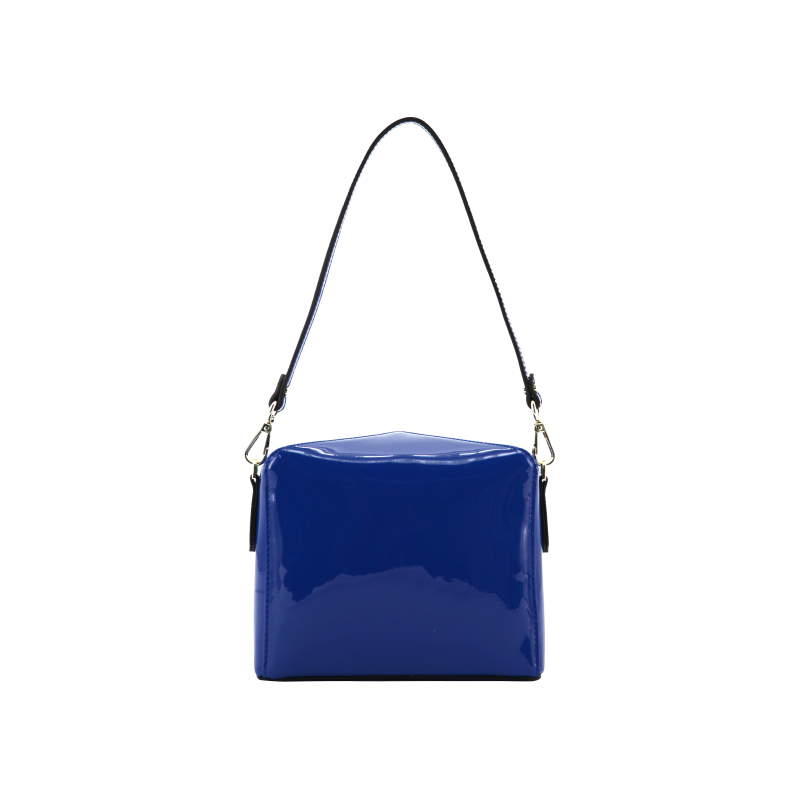 Shoulder bag - synthetic and leather POURCHET Blue