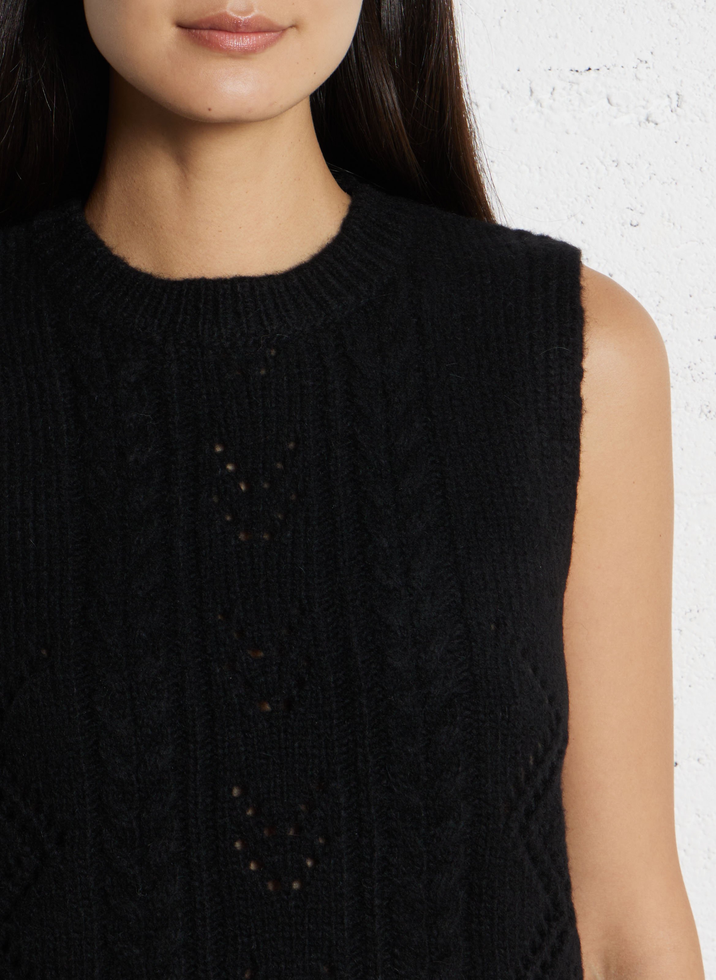 Pull court sans manches uni SUD EXPRESS Noir