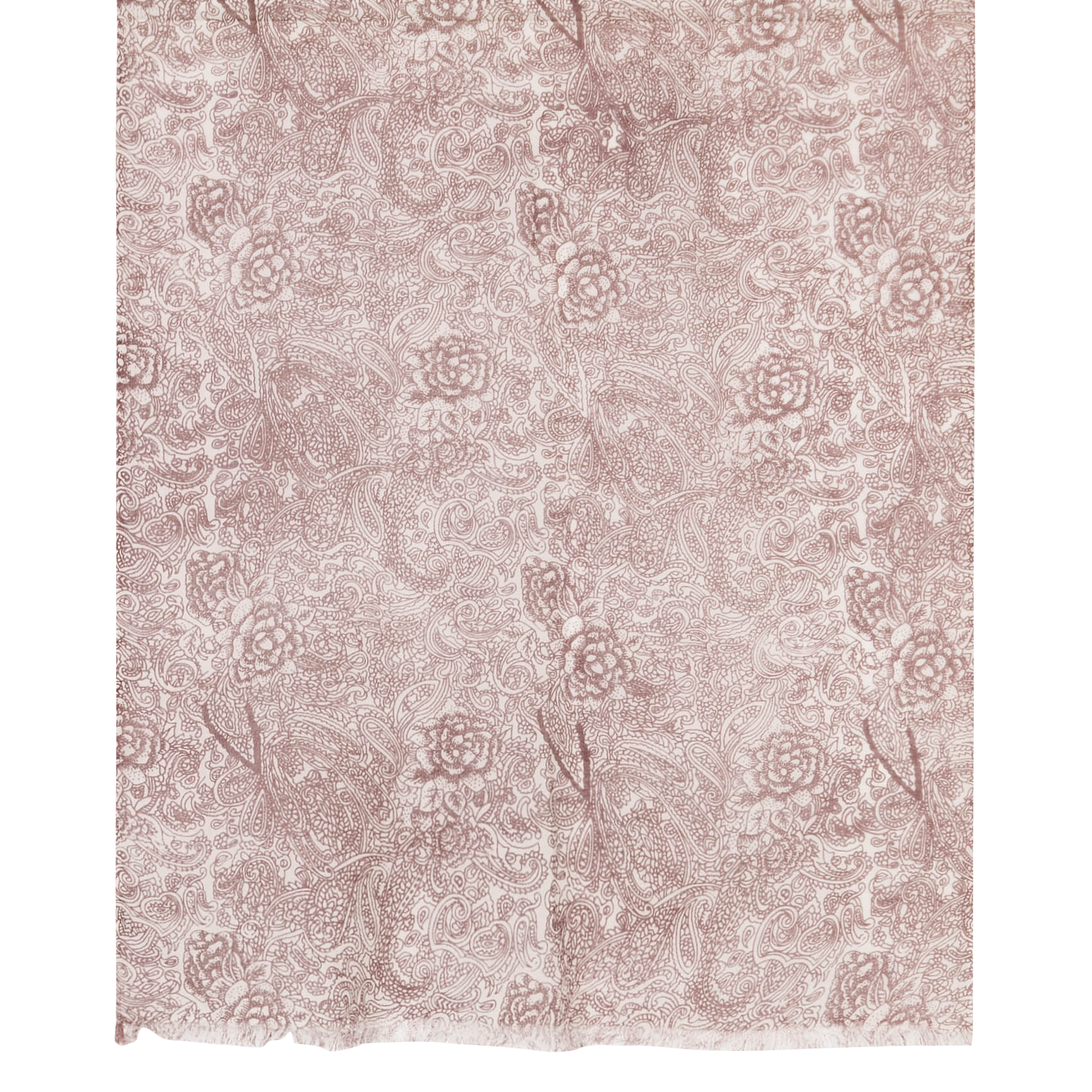 Wollen foulard met print AU PRINTEMPS PARIS Bruin