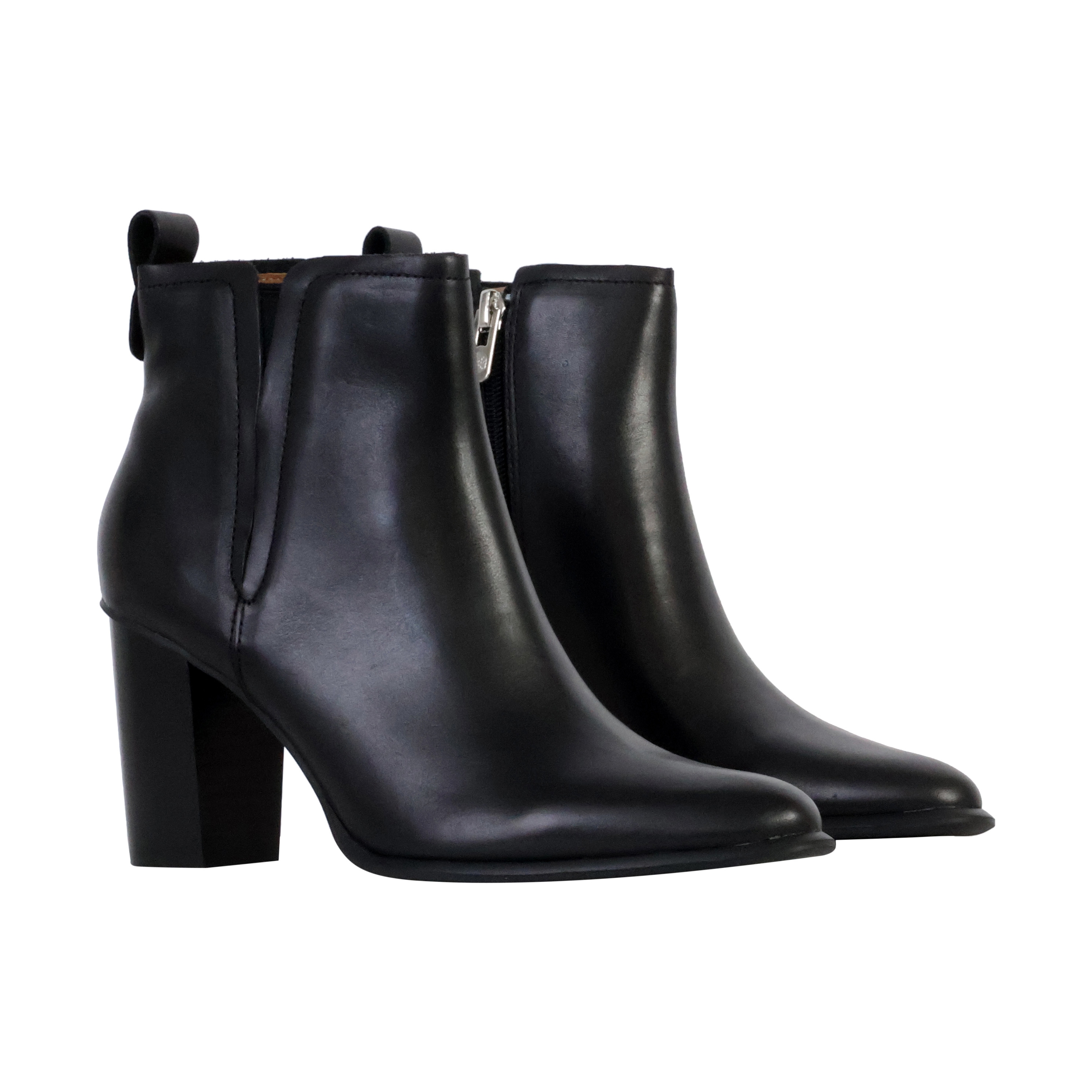 Leia leather ankle boots EMILIE KARSTON Black