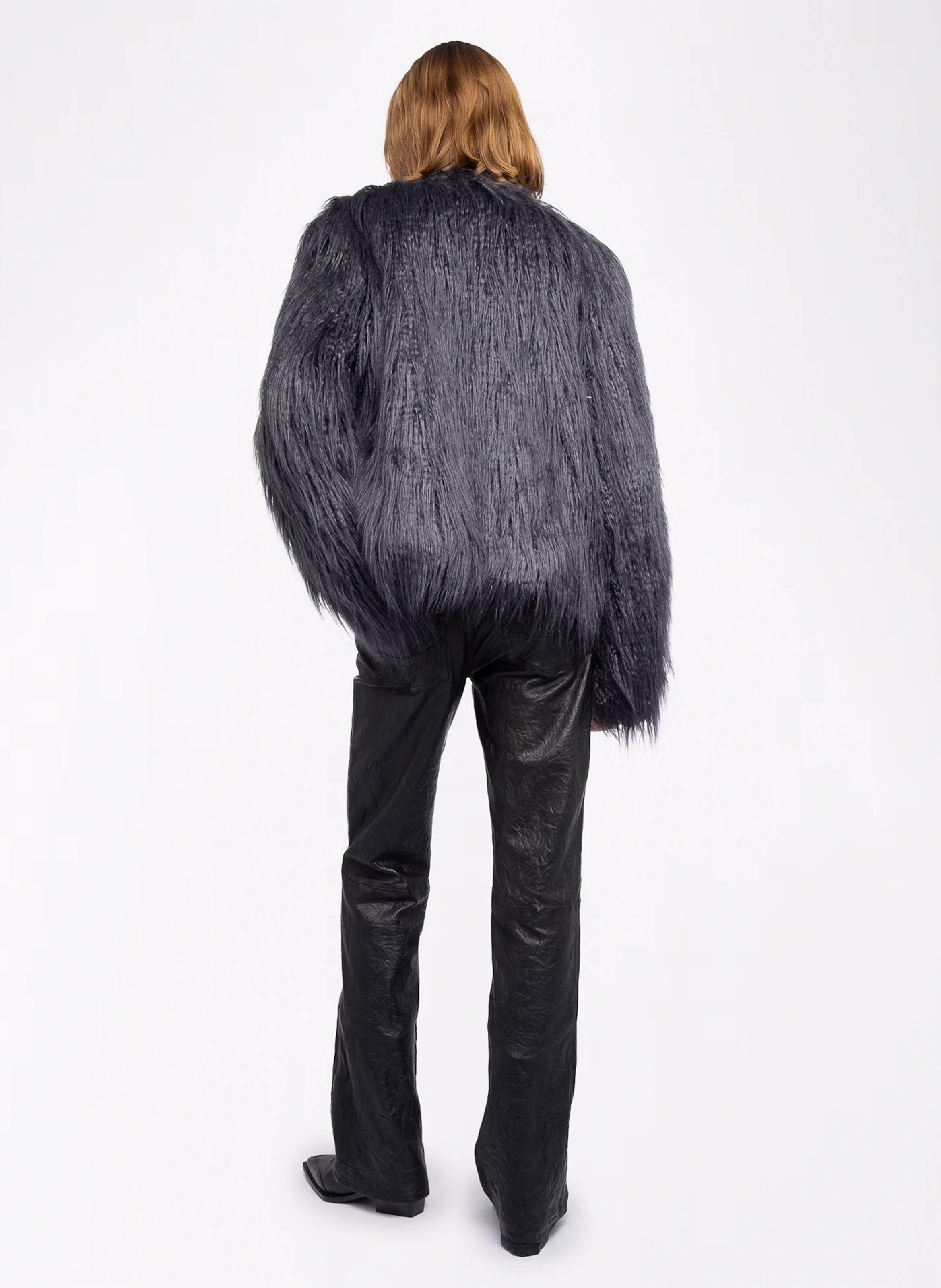 Manteau col rond ZADIG&VOLTAIRE Gris