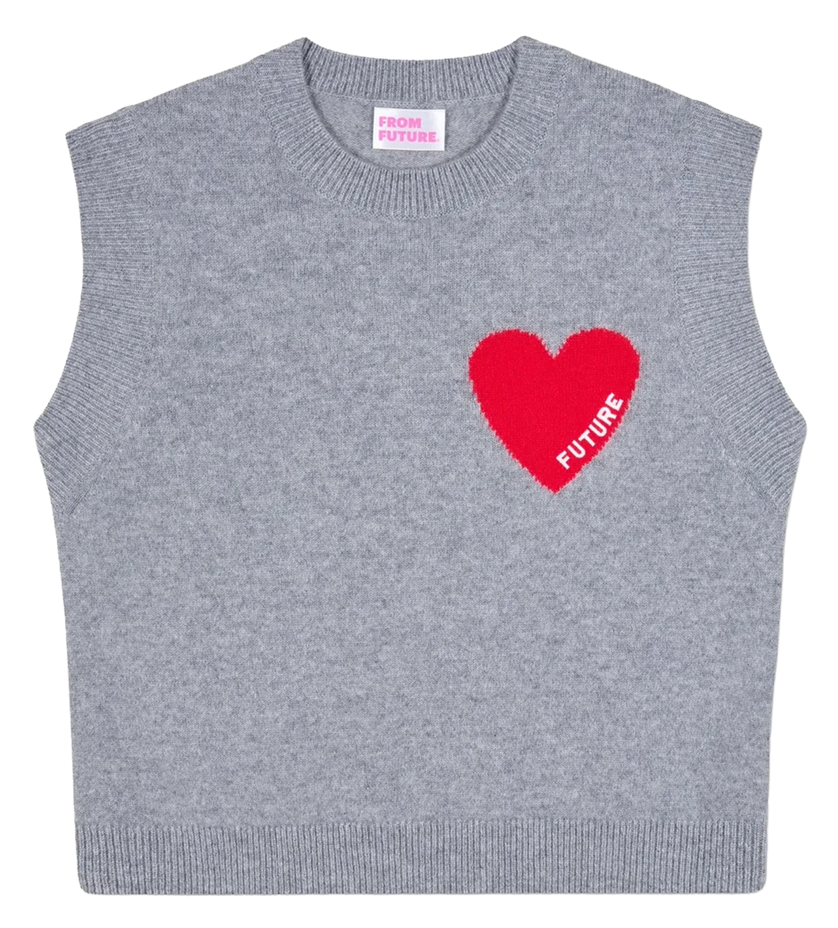 Belted cashmere sweater FROM FUTURE Grey