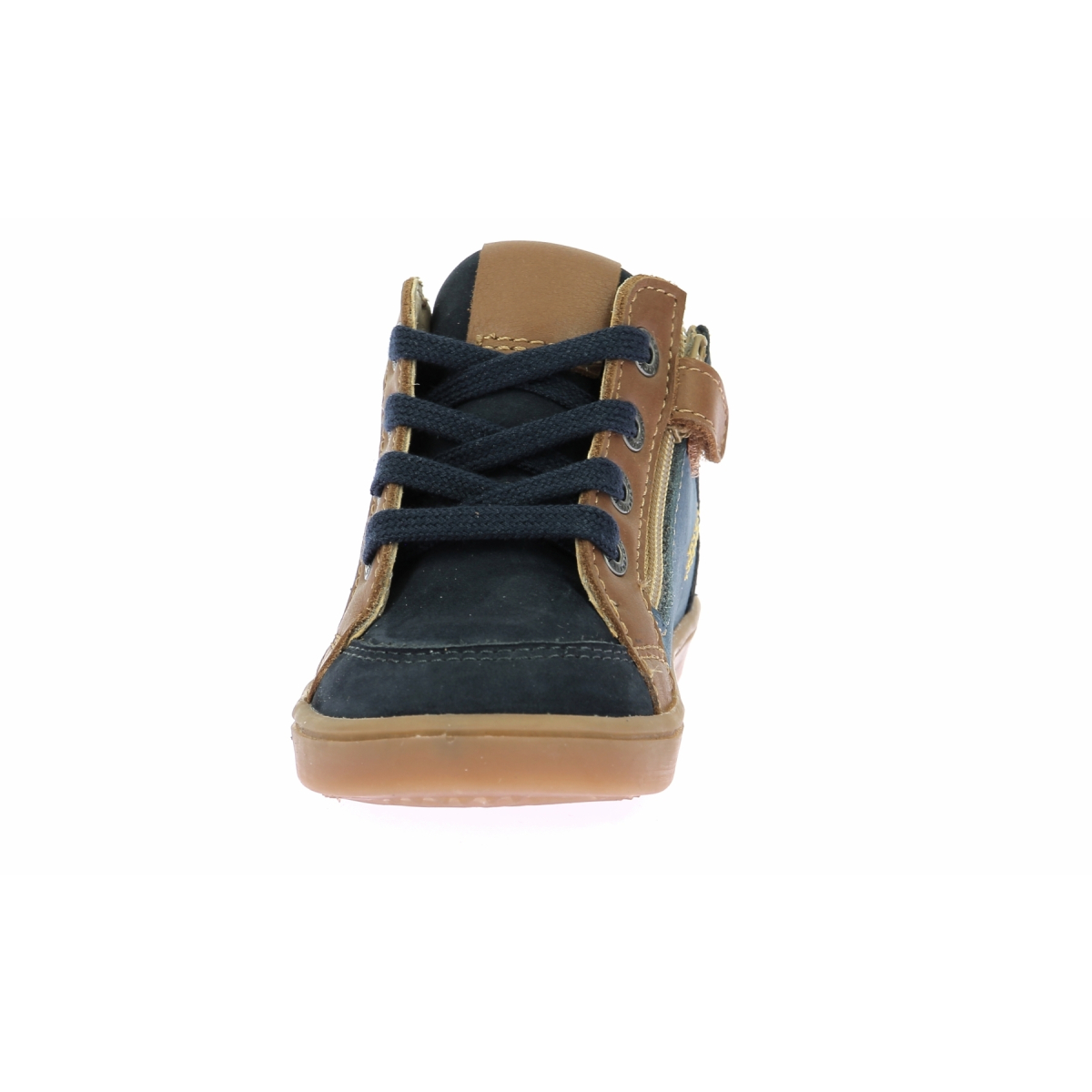 High-top leather sneakers KICKERS Blue