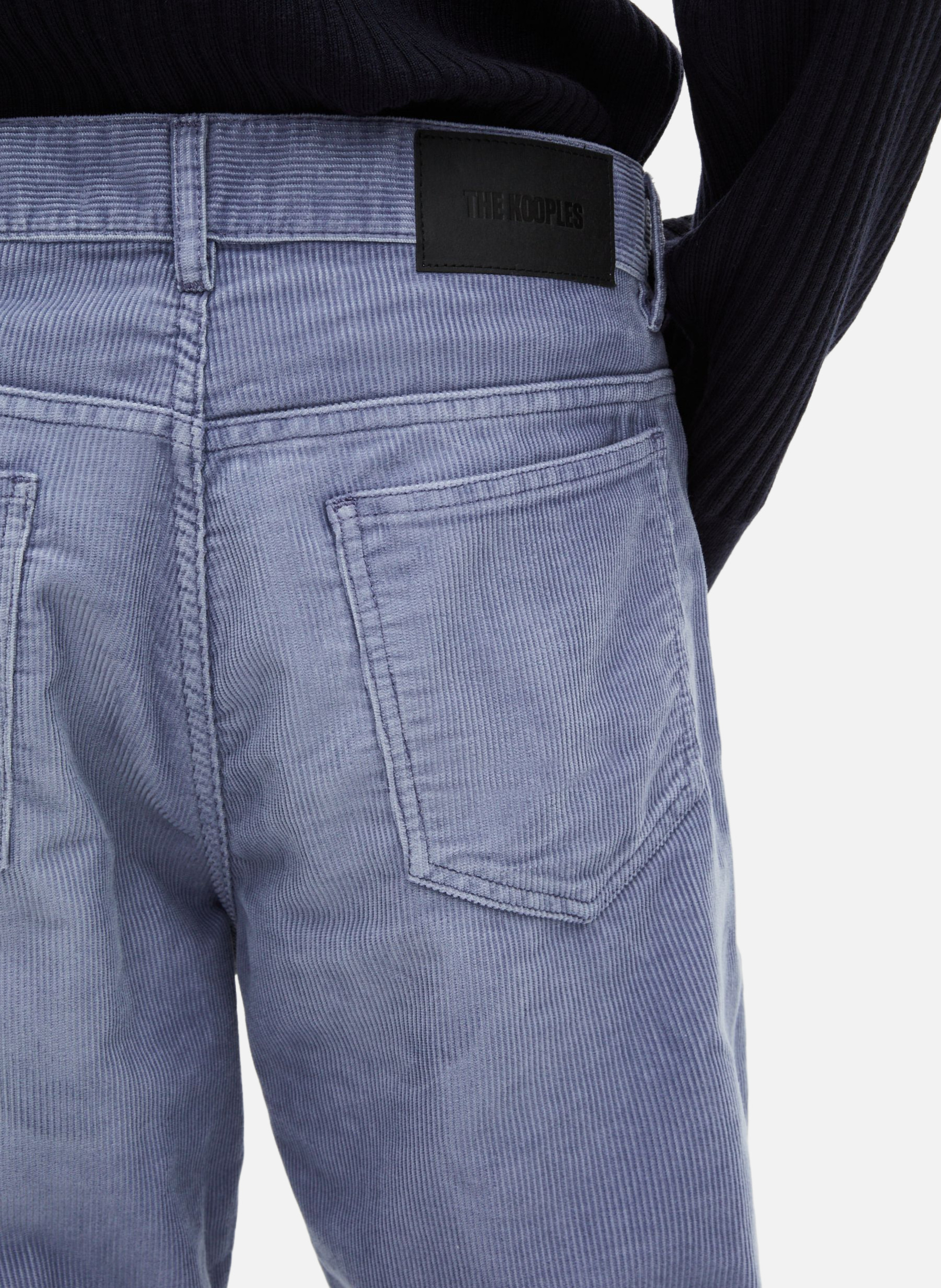 Straight corduroy jeans THE KOOPLES Blue