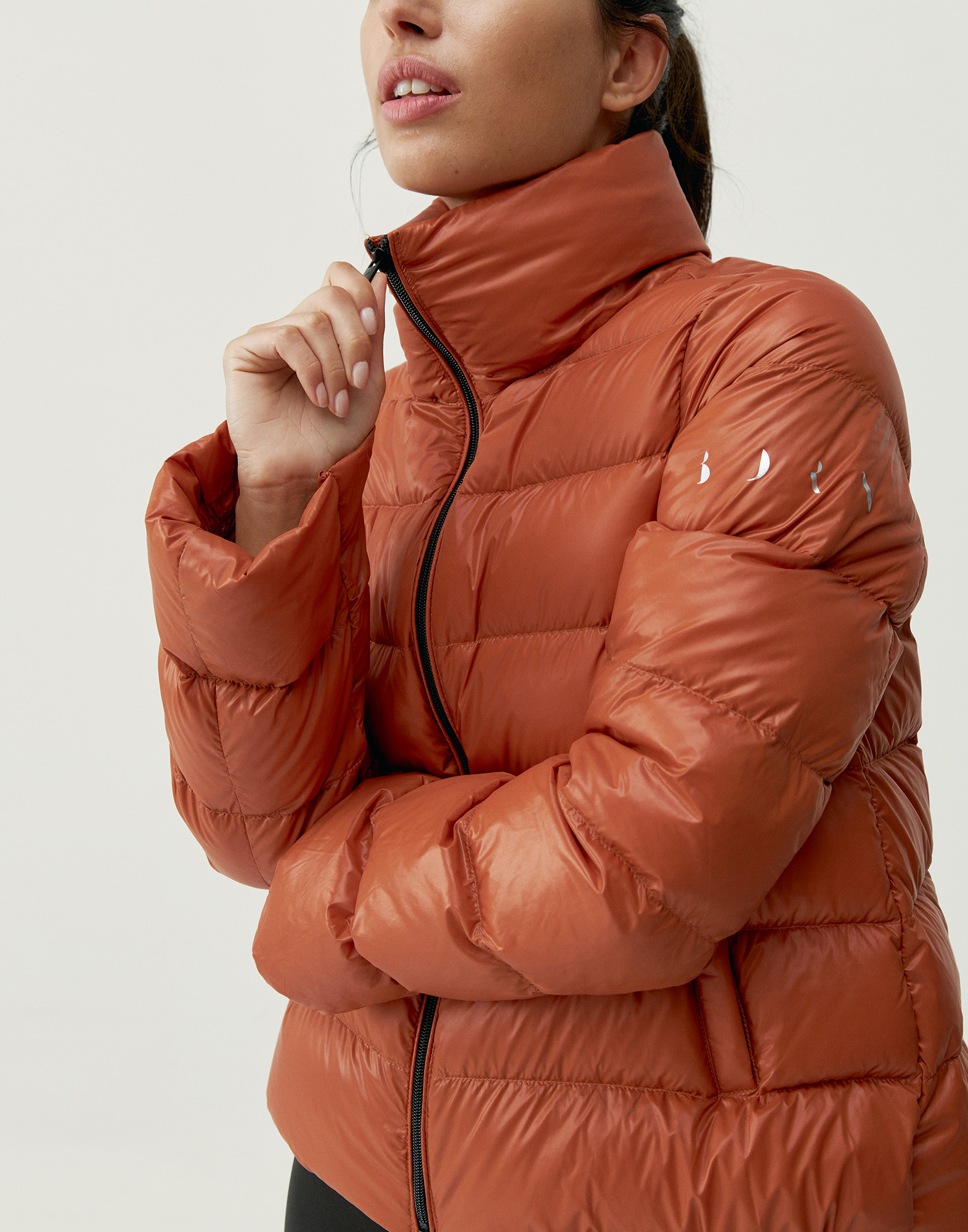 Zip-up sport performance athleisure jacket HACK 2.0 BORN LIVING YOGA Orange