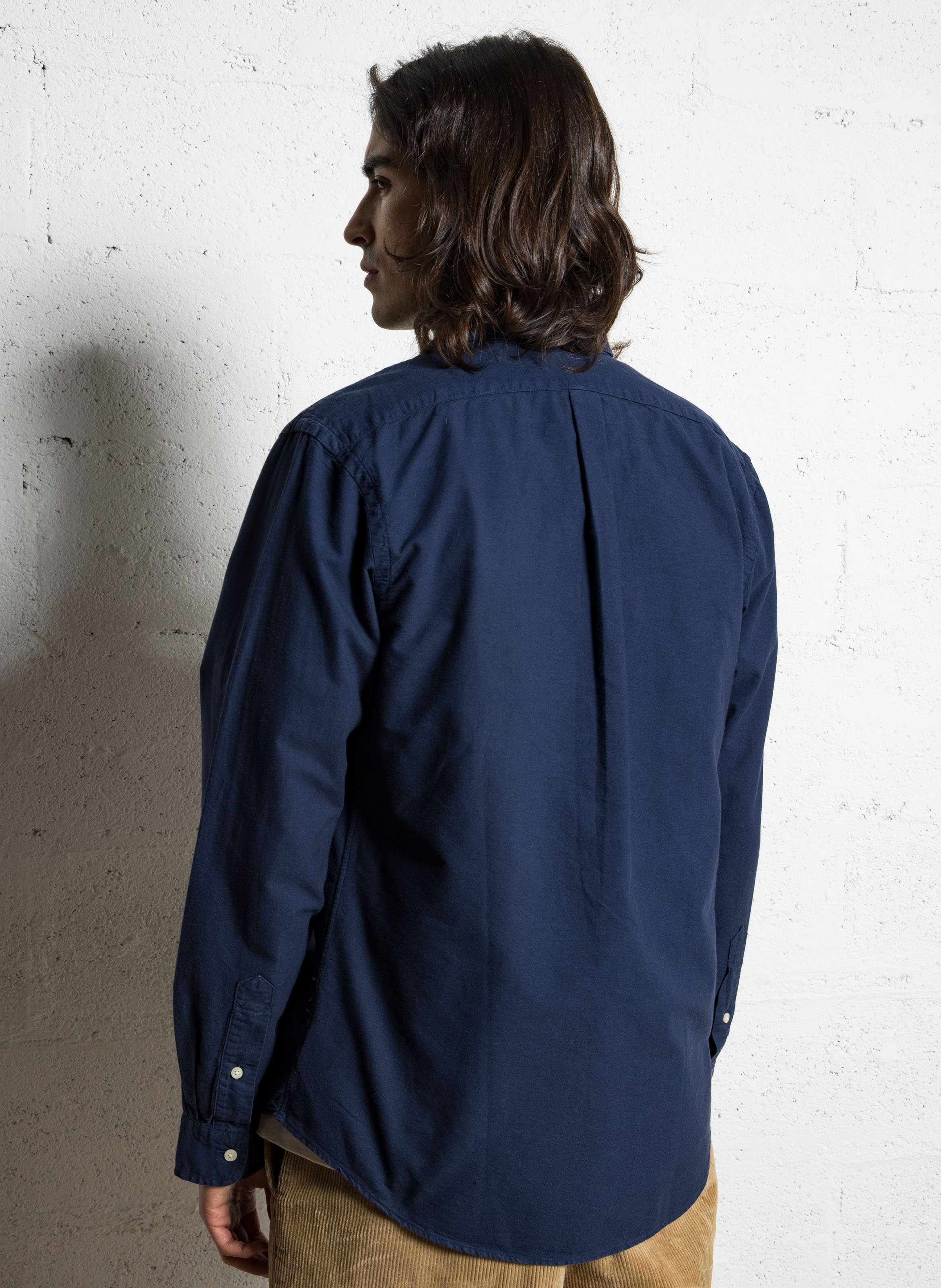 Baumwollbluse mit amerikanischem Kragen POLO RALPH LAUREN Blau