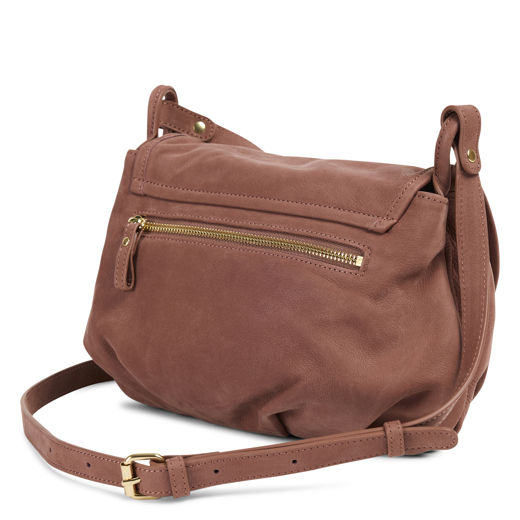 Kleine, leren schoudertas NAT & NIN Roze