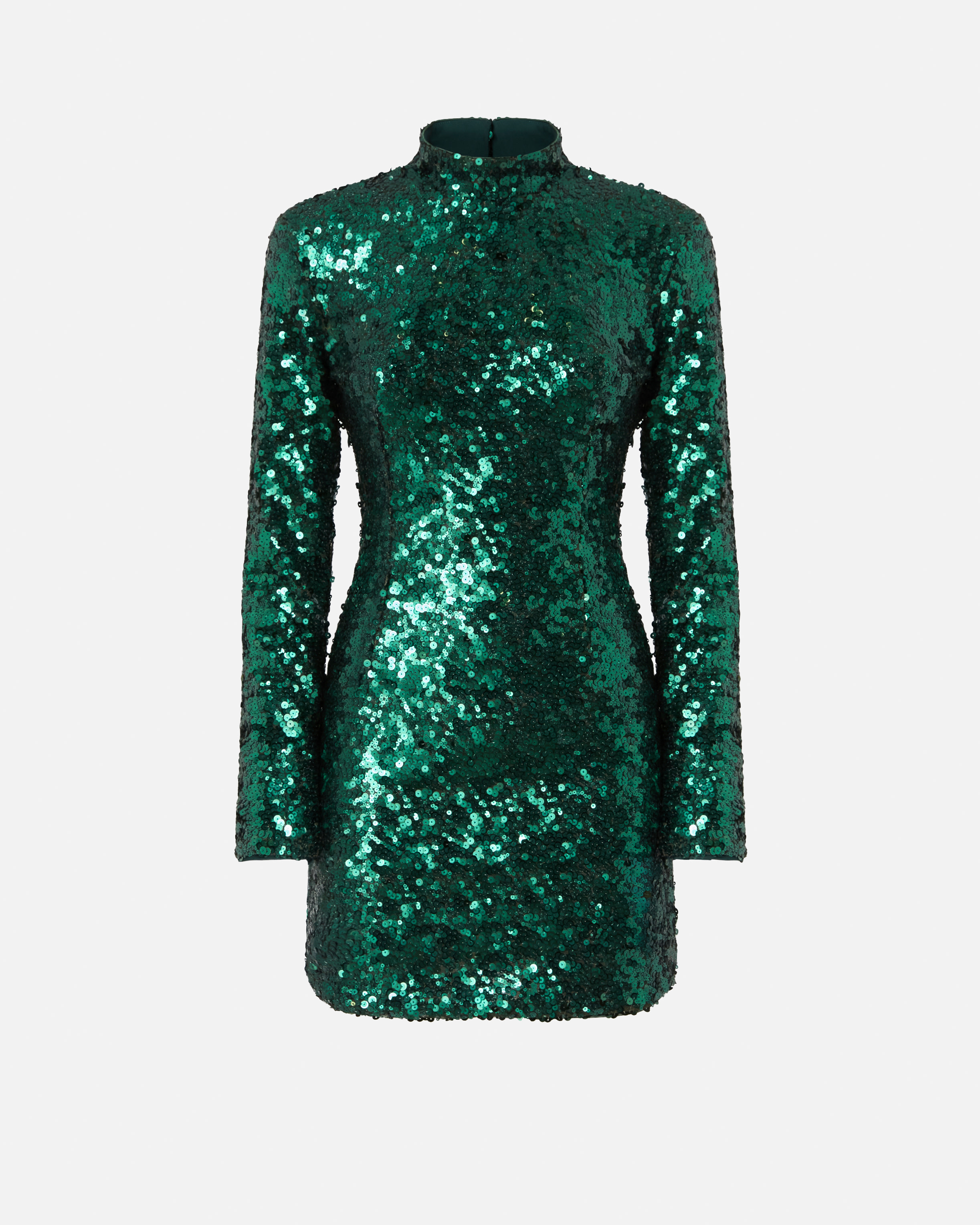 Short dress with sequins PINKO Green