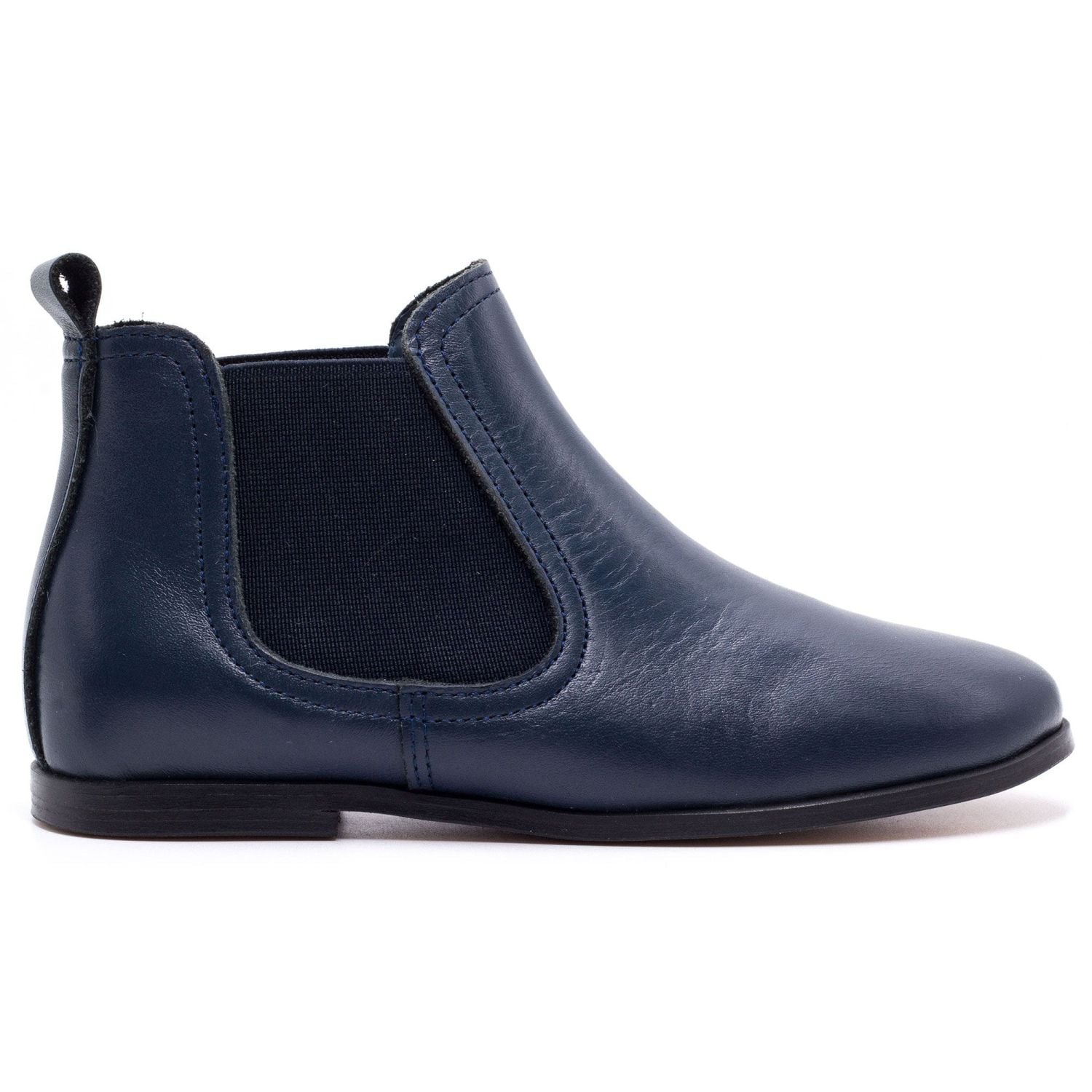 Chelsea boots cuir bleu marine Boni & Sidonie Bleu