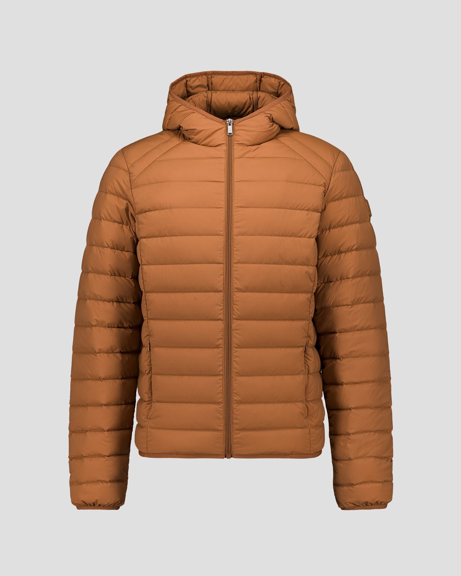 Frantz Stretch Lightweight Hooded Puffer Coat JOTT Brown